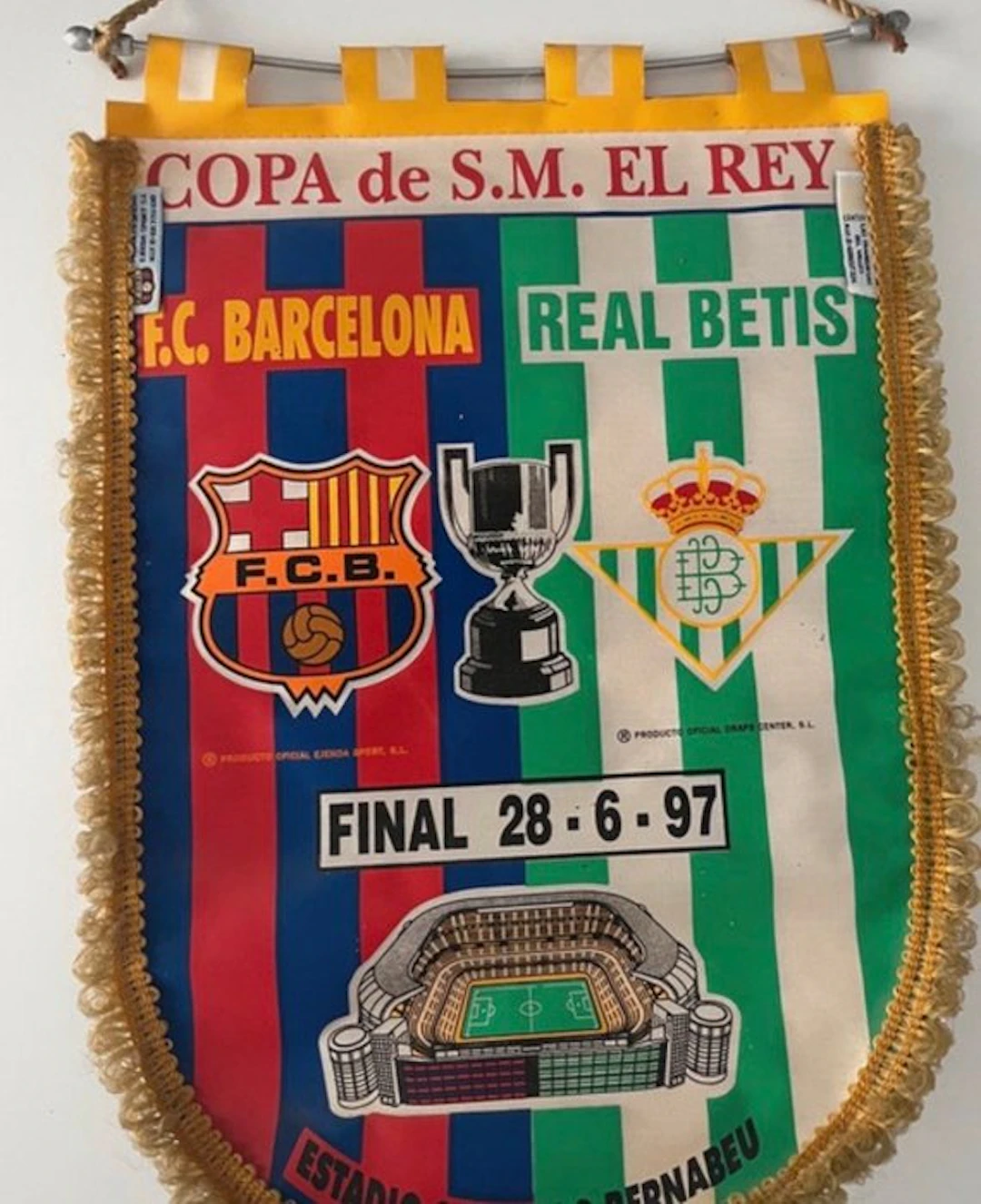 FC Barcelona - Copa del Rey - 1997 - Flag / pennant