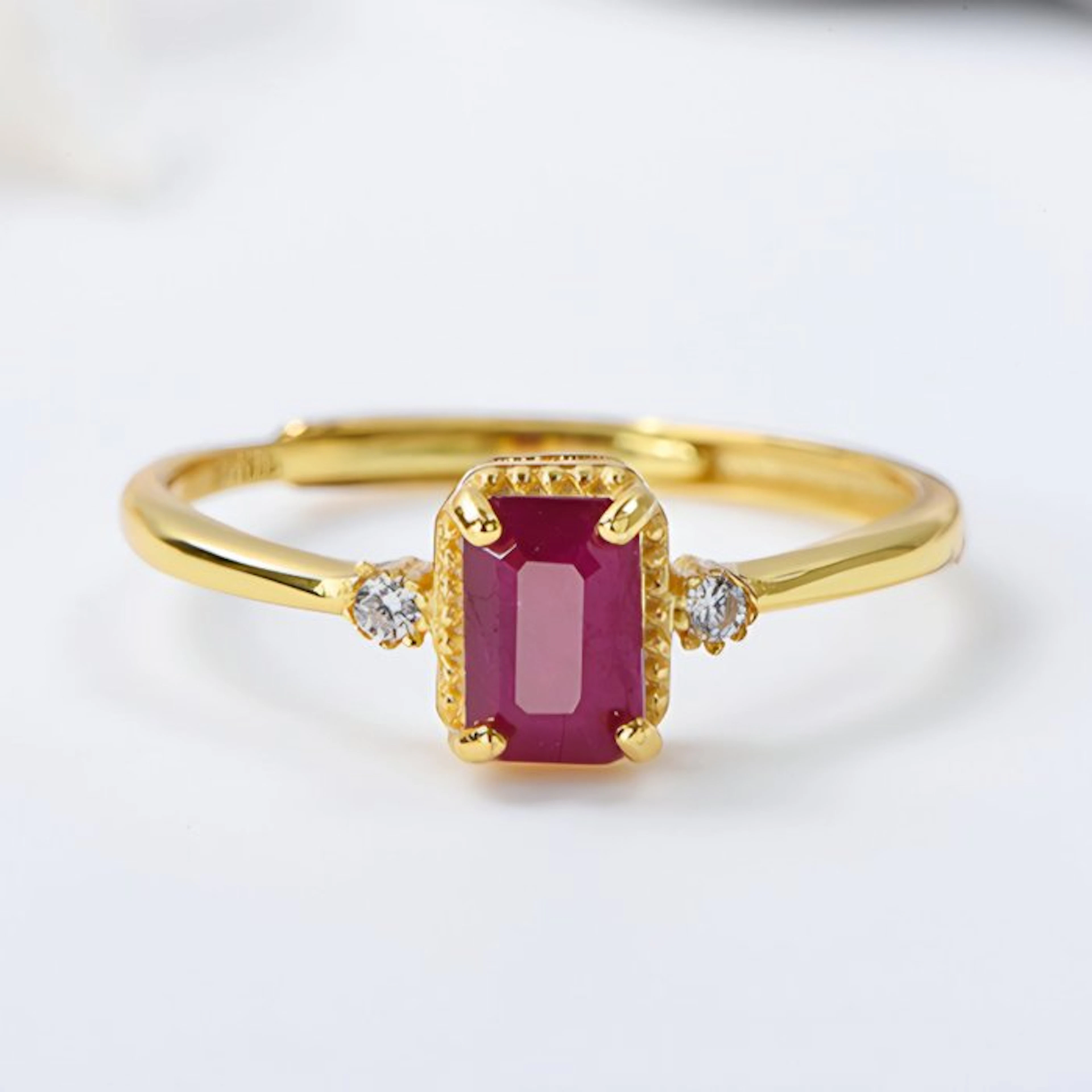 No reserve price - Ring - 18 kt