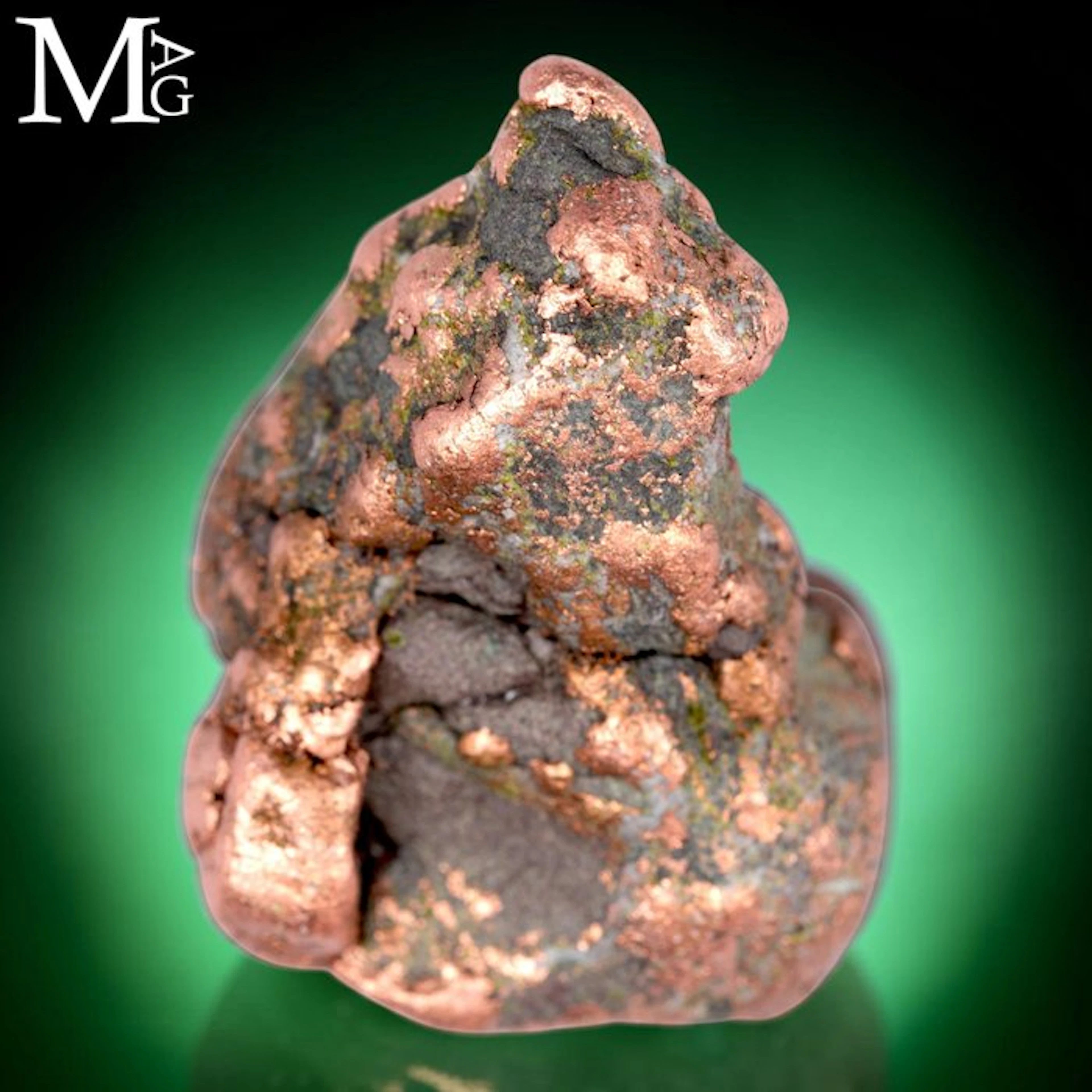 Native Copper with a Rich Metallic Luster from the Iconic...
