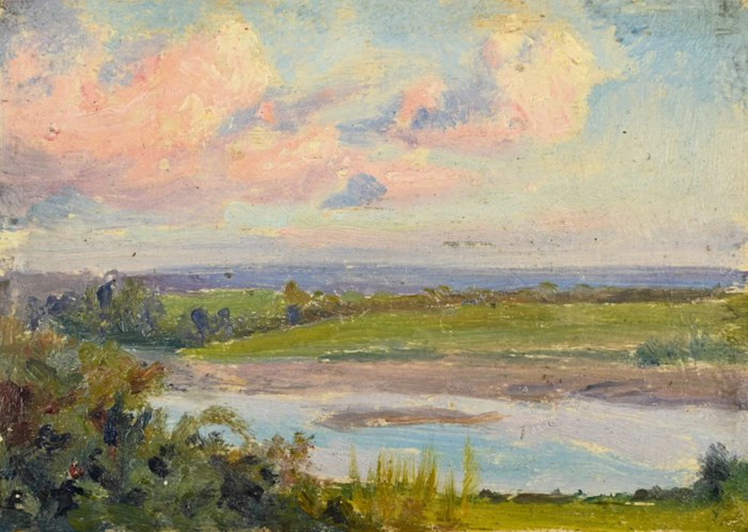 H. Lamour (XIX-XX) - Paysage - NO RESERVE