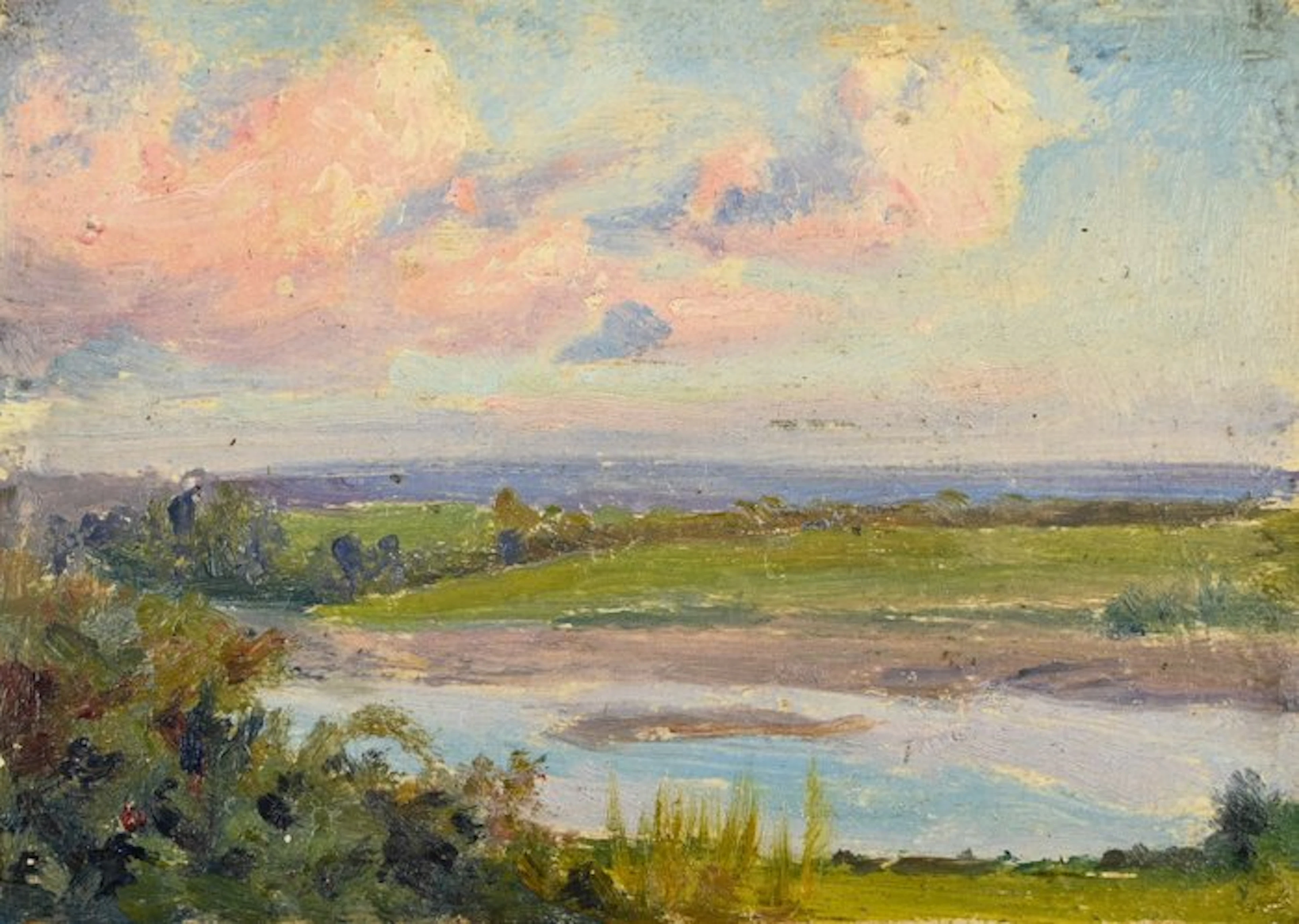 H. Lamour (XIX-XX) - Paysage - NO RESERVE
