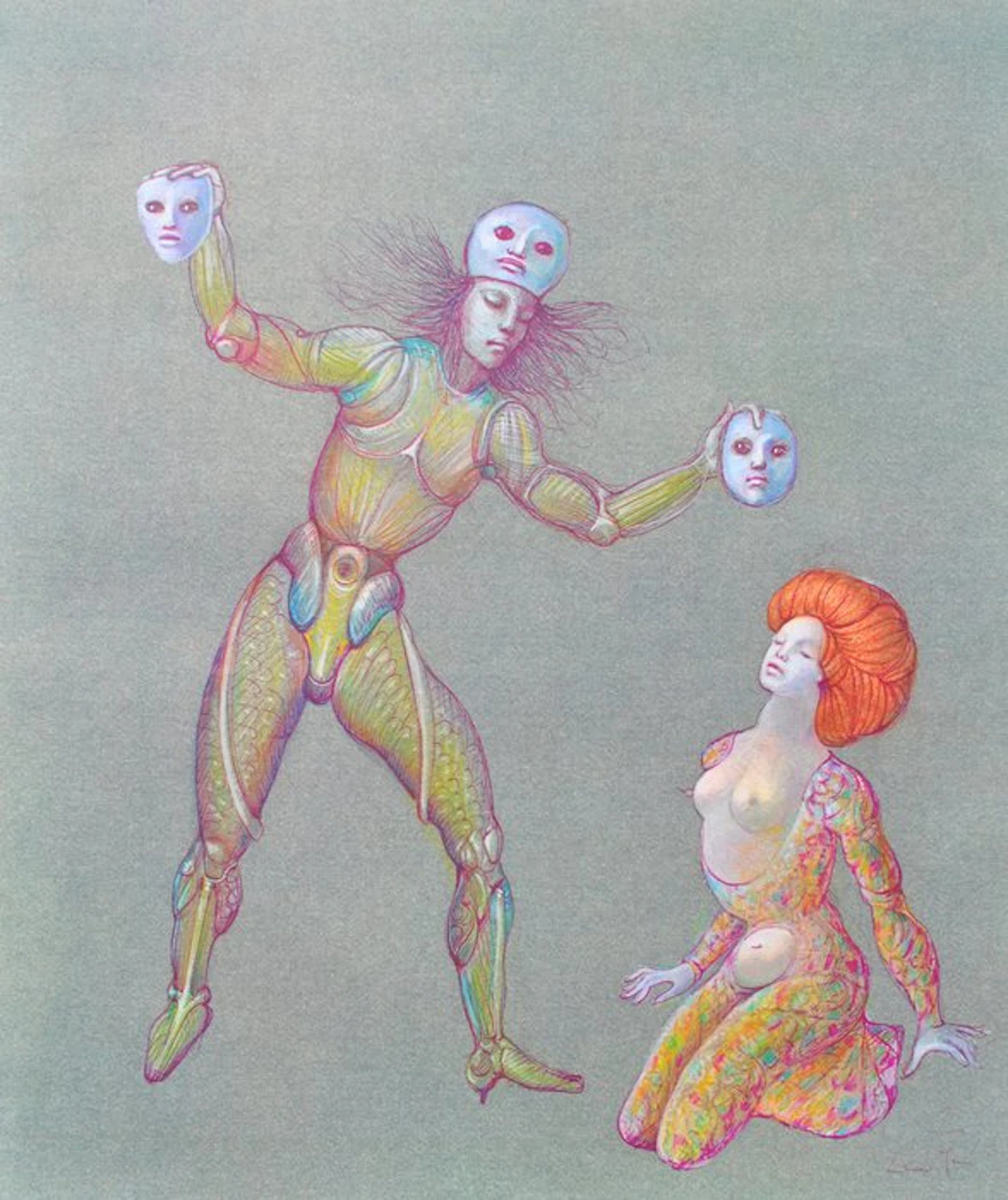 Leonor Fini (1907-1996) - Jeu de masques