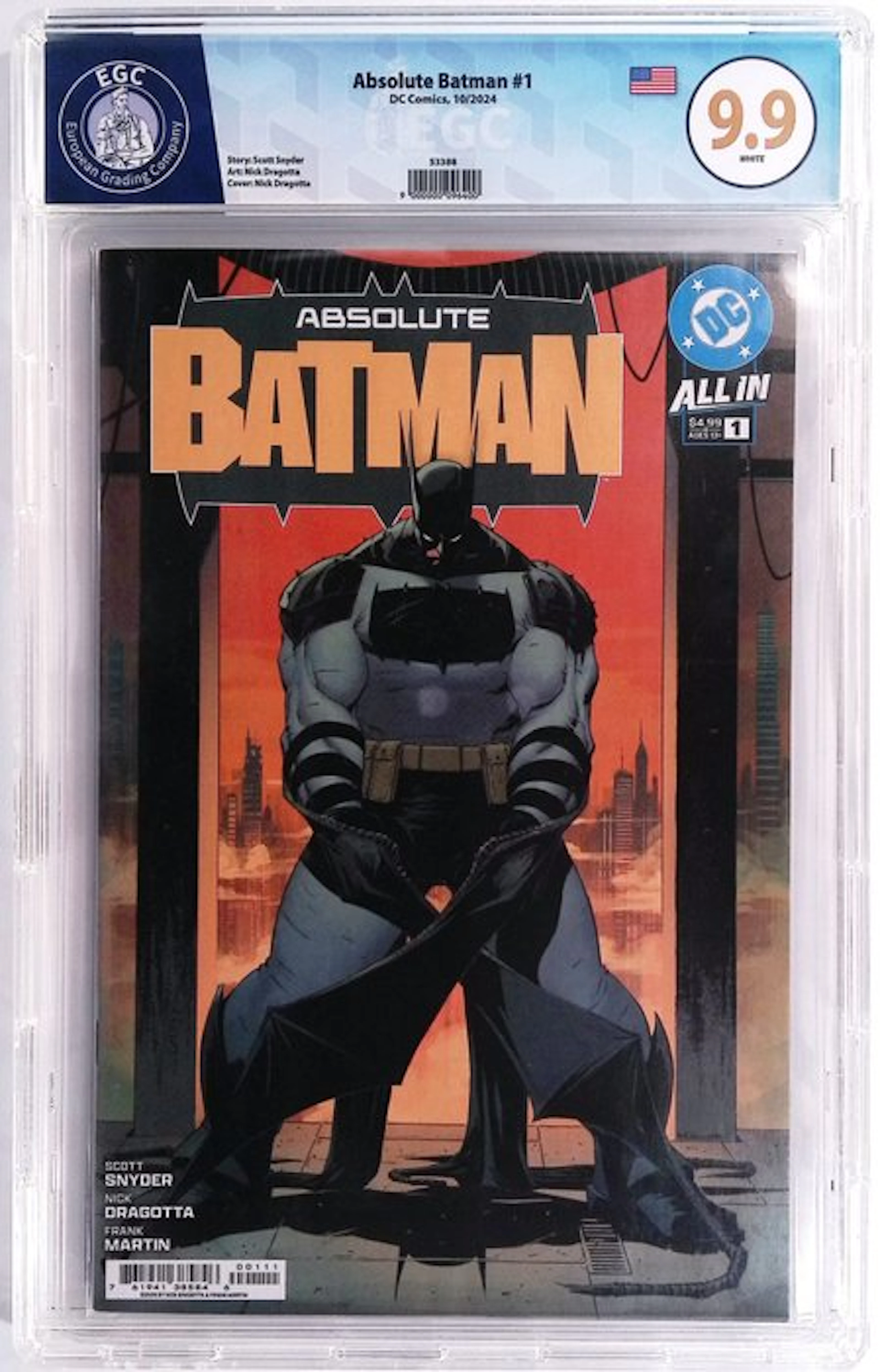 Absolute Batman #1 - EGC 9.9 - 1 Graded comic - First edition - 2024