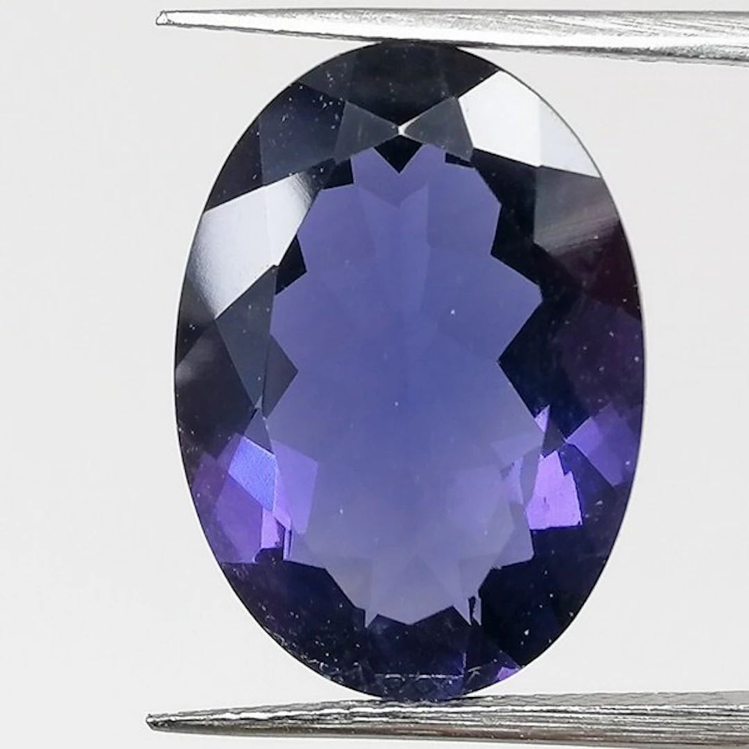 1 pcs Fluorite - 12.38 ct - Antwerp Laboratory for...