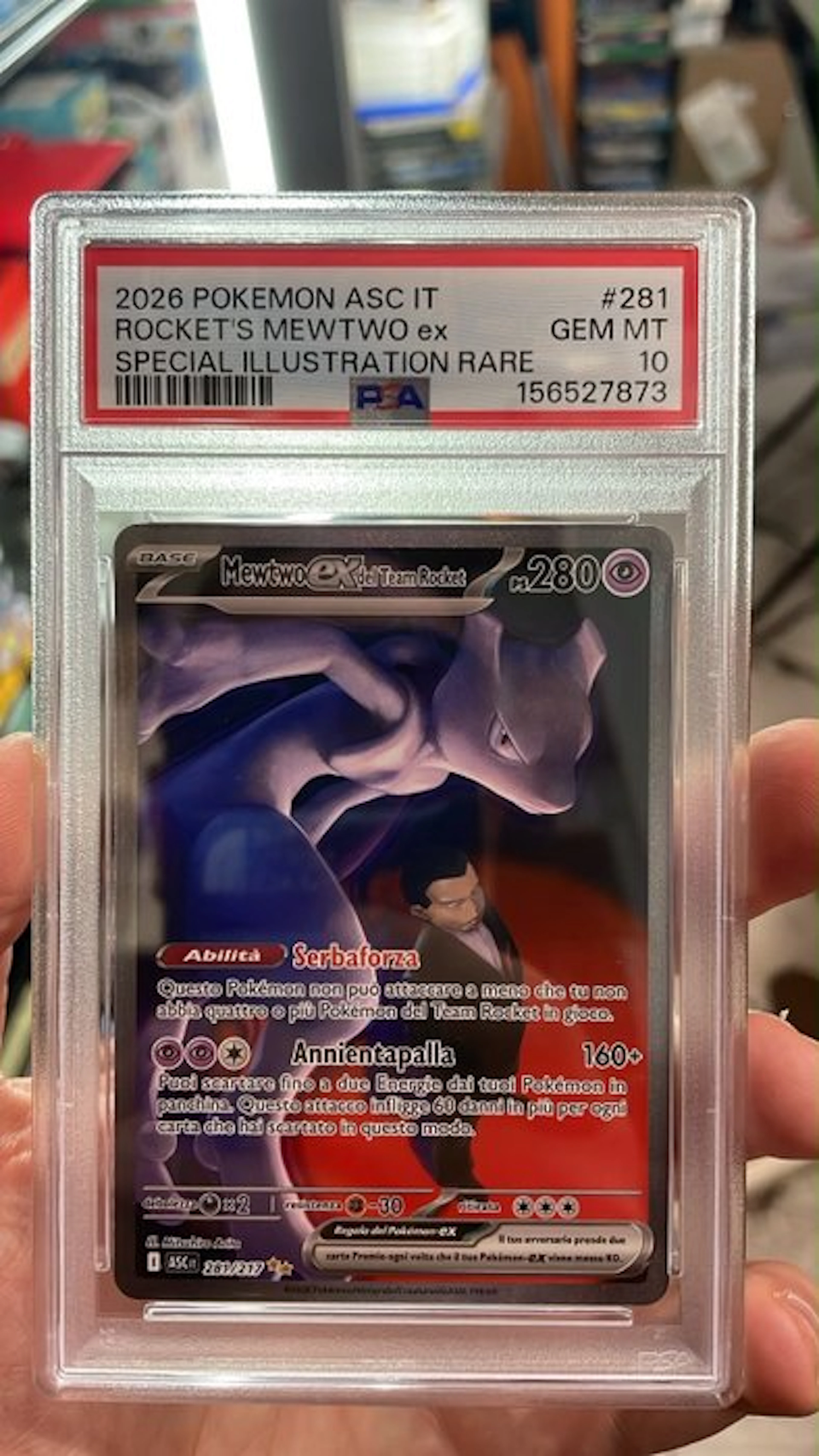 Pokémon - 1 Graded card - Mewtwo 281 Alternate art
