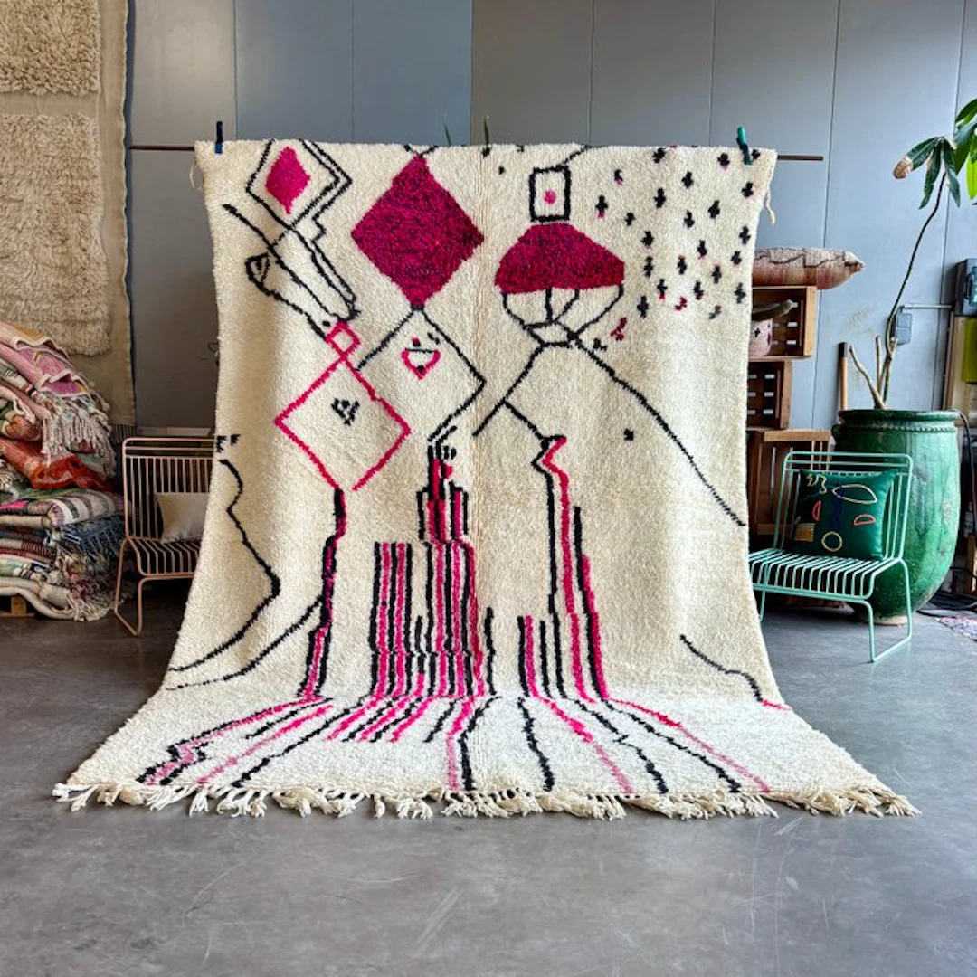 hand made - Handmade Moroccan Azilal Rug – Unique...