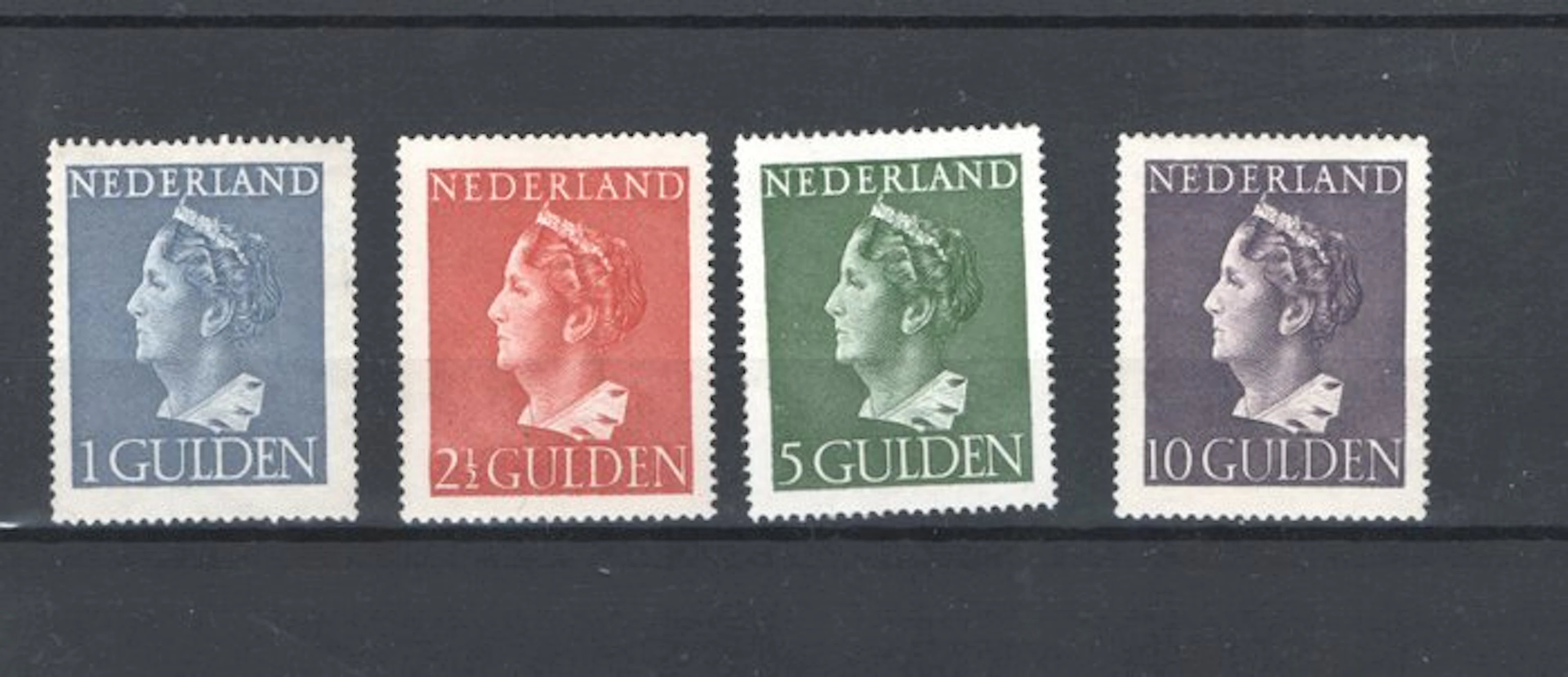 Netherlands 1946 - High values, Konijnenburg, in mint condition. - NVPH 346/349