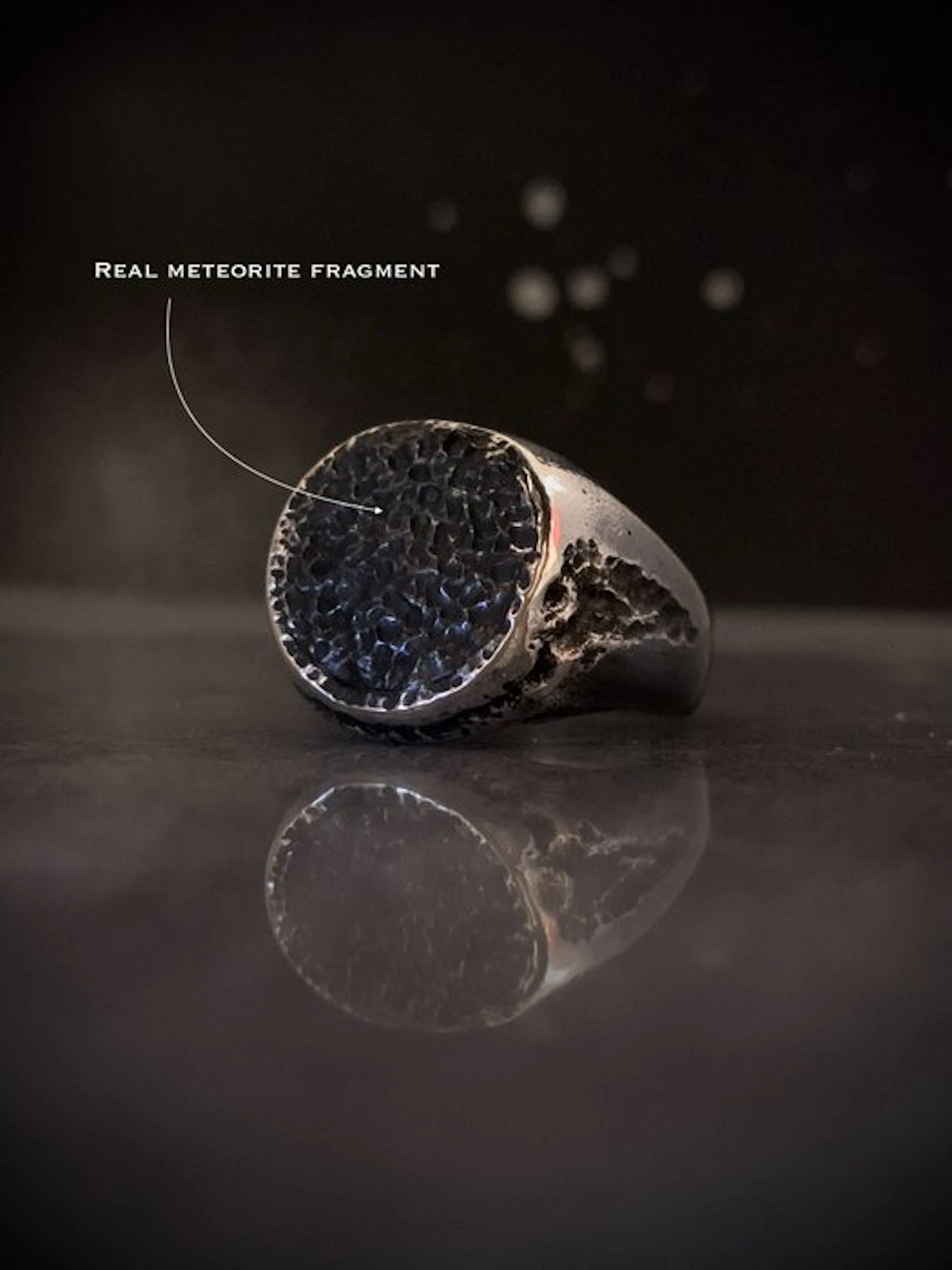 Hand-forged silver ring