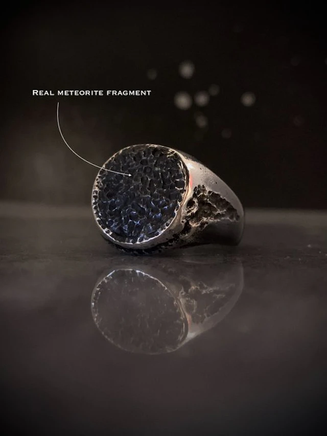 Hand-forged silver ring