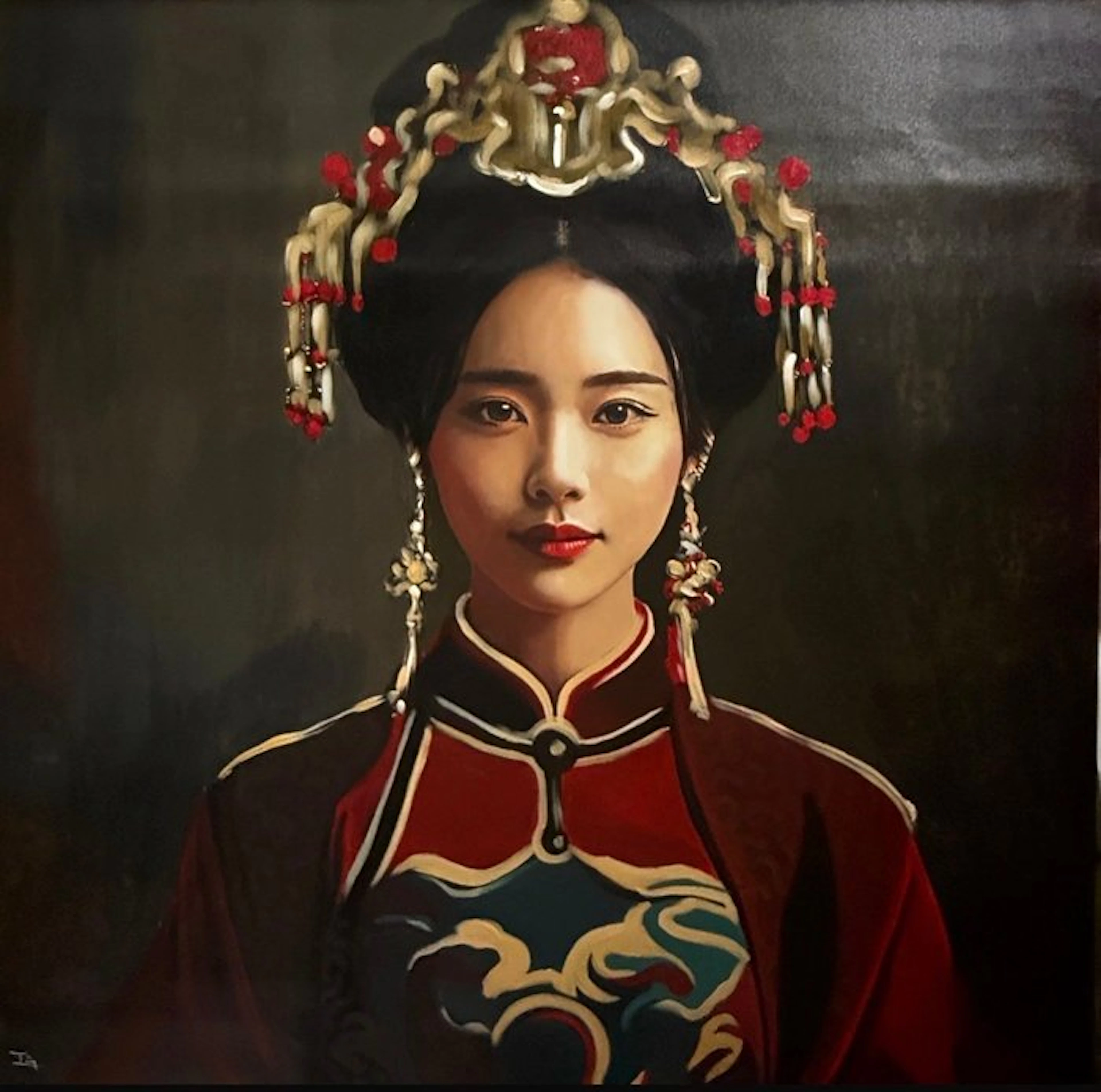 TA Duy Tung (1961) - Regard impérial ↑120 →120 cm
