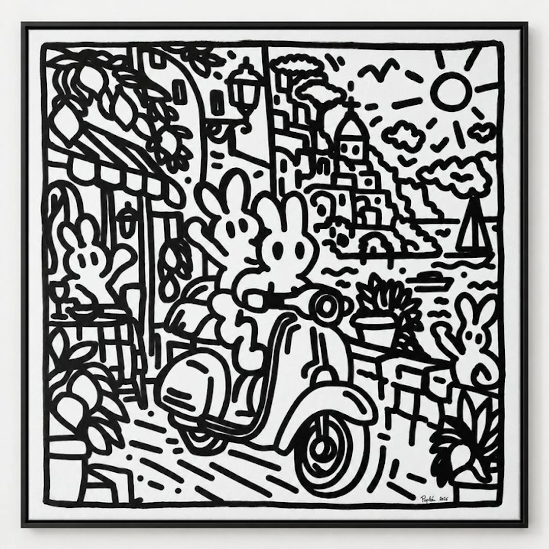 POPLEA - - VESPA ME XXL— POPLEA 90x90cm