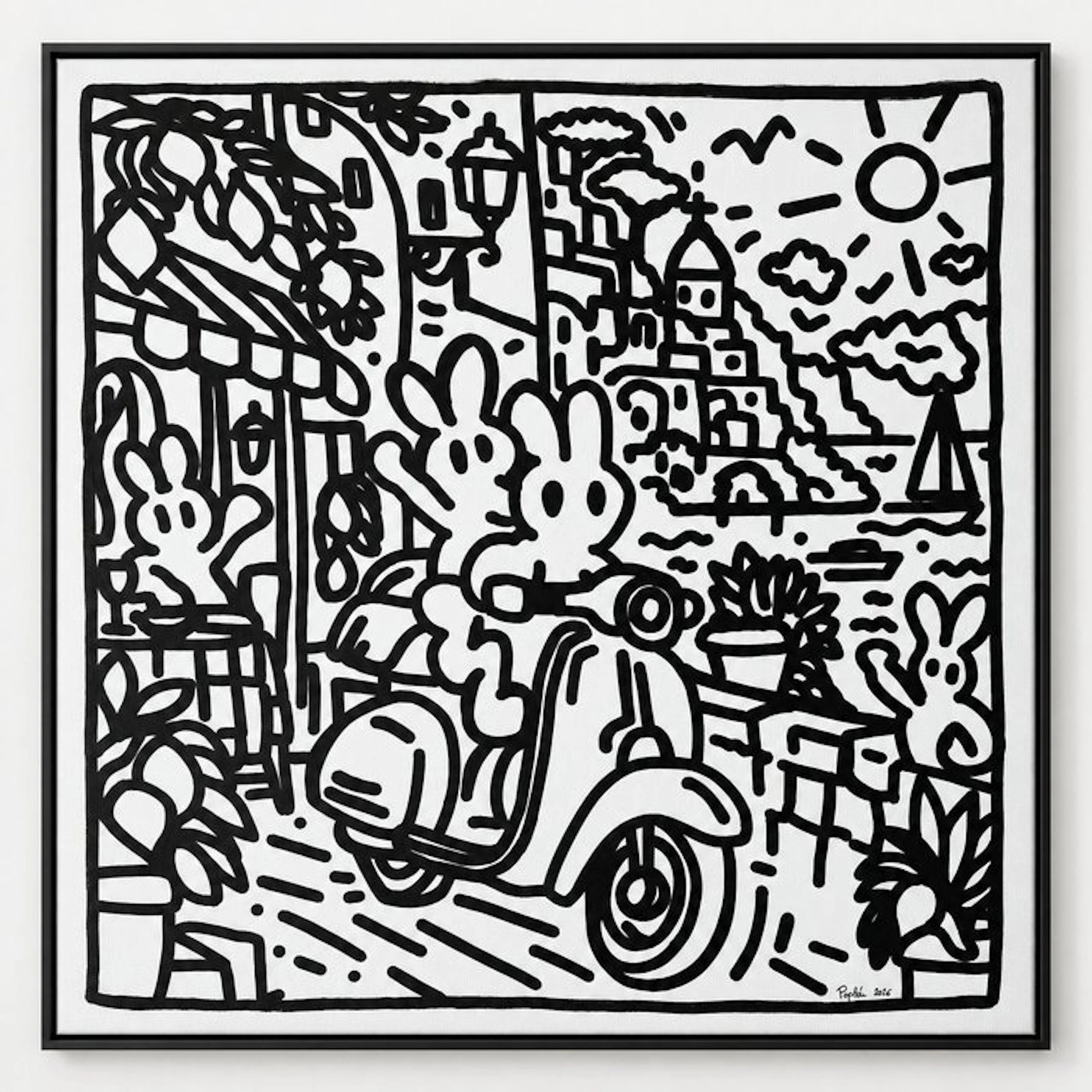 POPLEA - - VESPA ME XXL— POPLEA 90x90cm