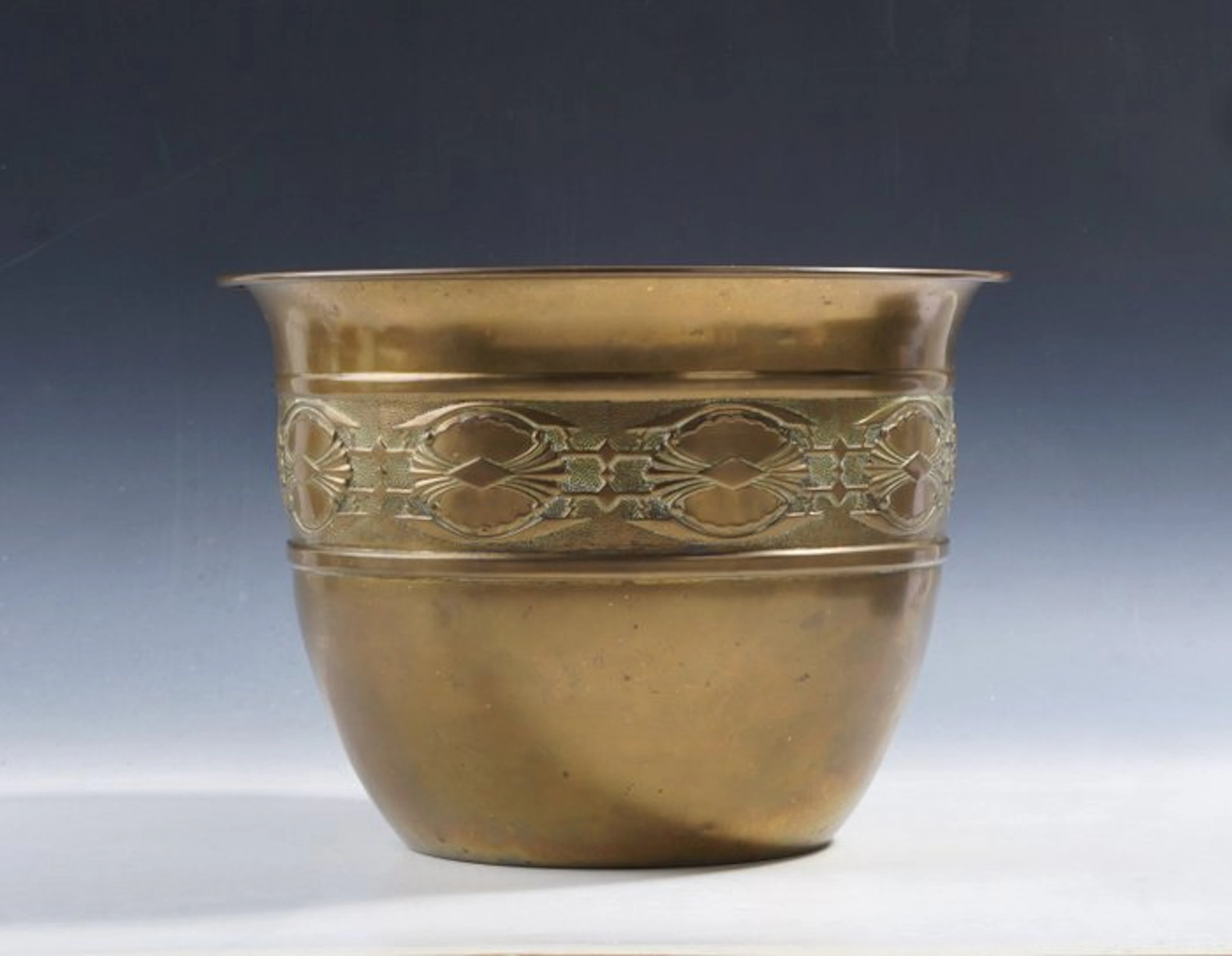 Rio Tiel - Jardinière - Art Deco brass jardinière with...