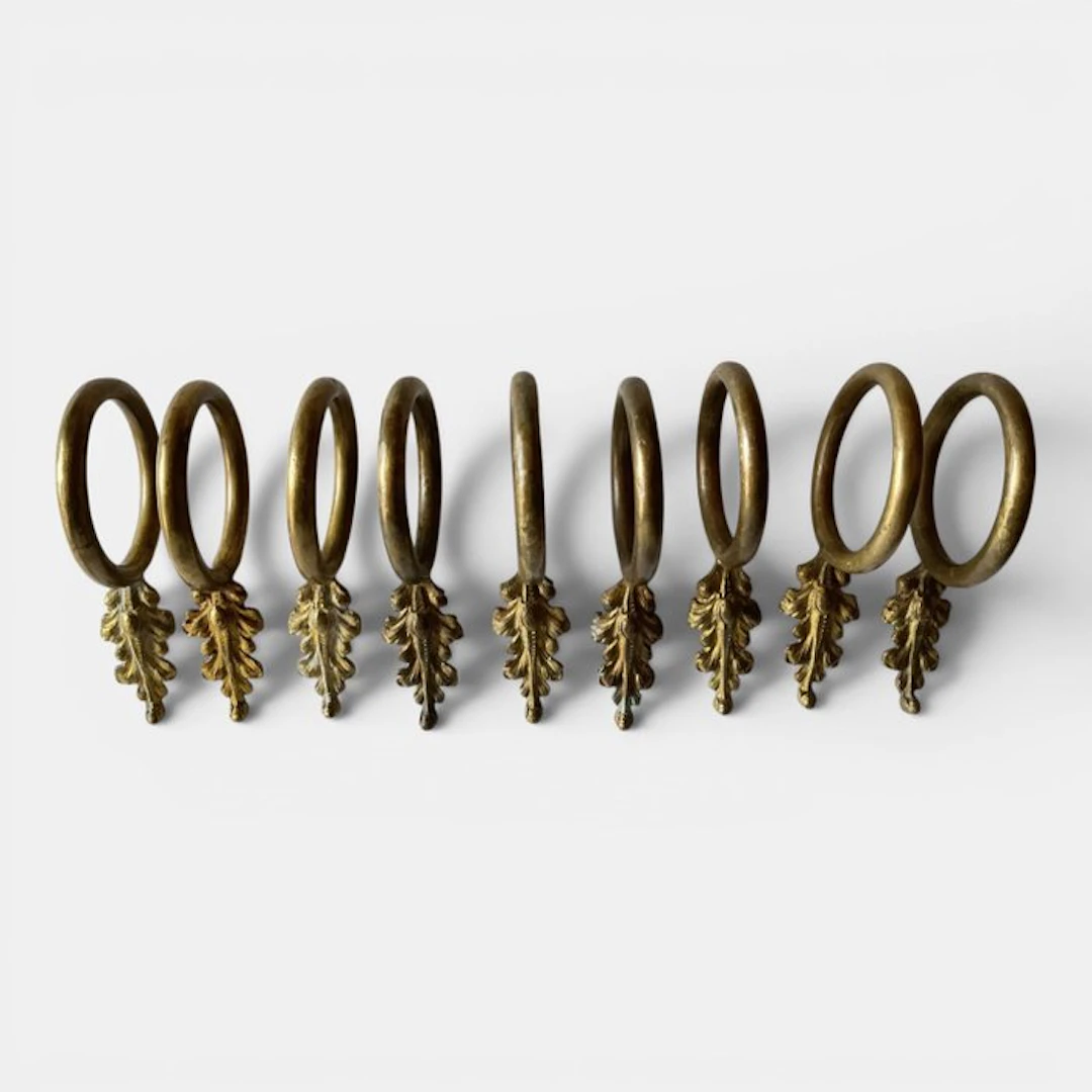 Decorative ornament (9) - France - Brass curtain hooks