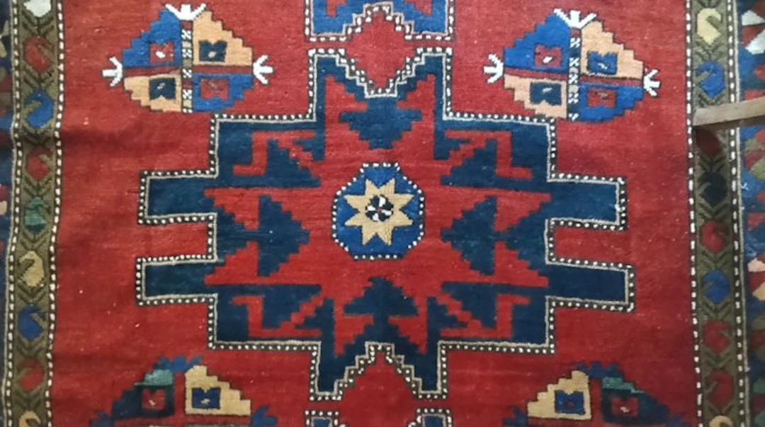 Antique Lesghi Star Karabagh Rug - Rug - 228 cm - 158 cm...