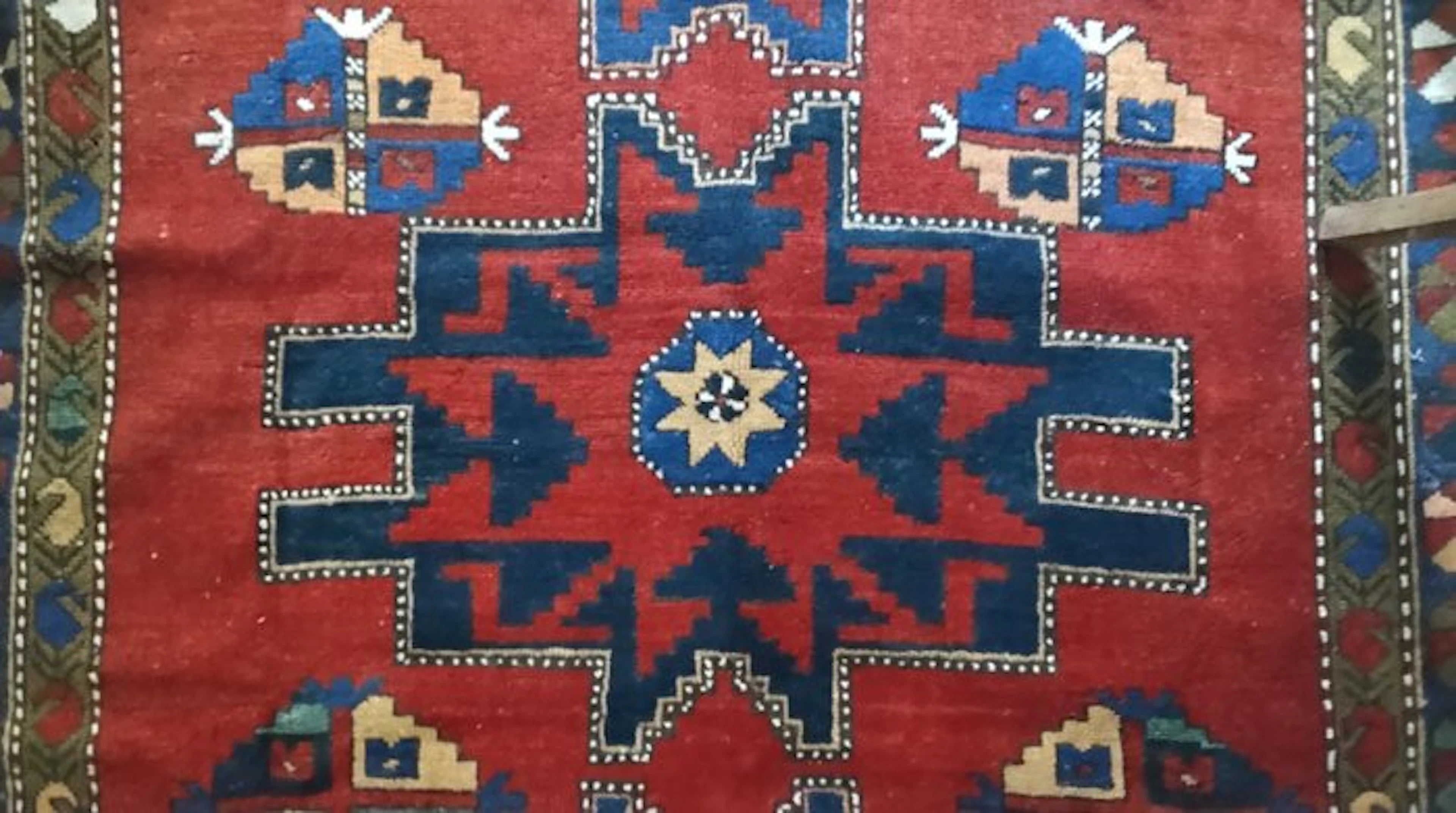 Antique Lesghi Star Karabagh Rug - Rug - 228 cm - 158 cm...