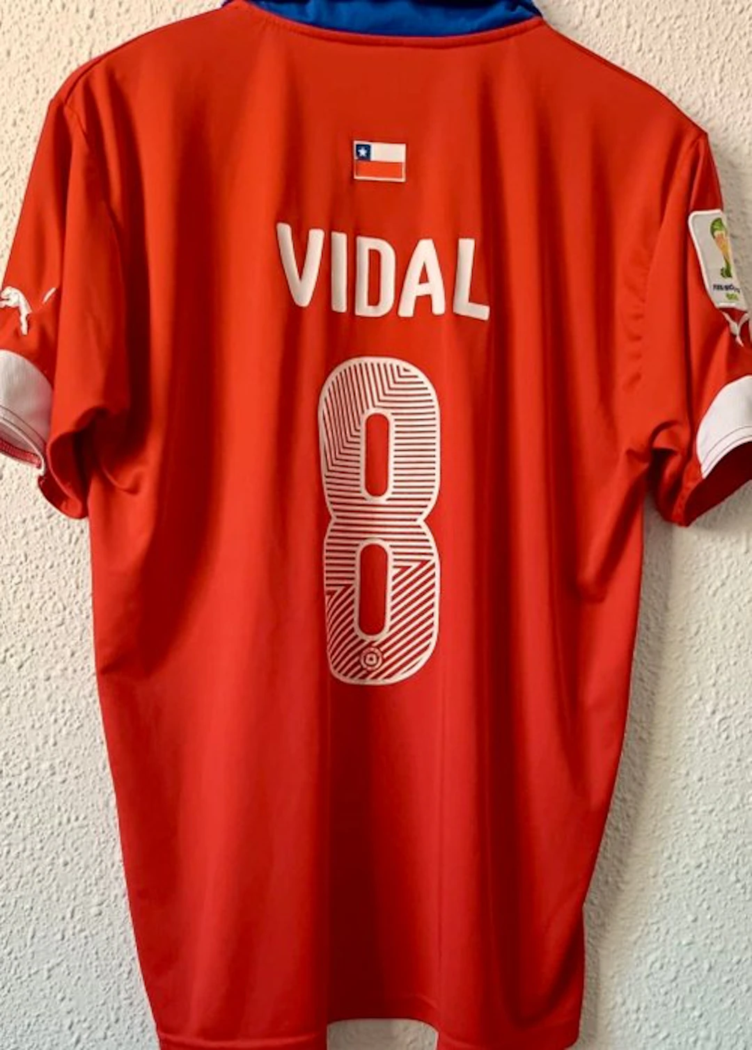 Chile - 2014 FIFA World Cup Brazil - Vidal - 2014 - Football jersey