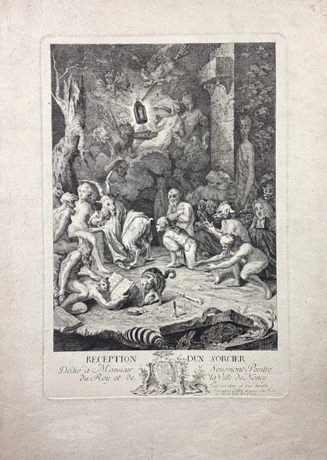 Dominique Collin (1725-1781) - Reception d'un sorcier (Sabba delle streghe)