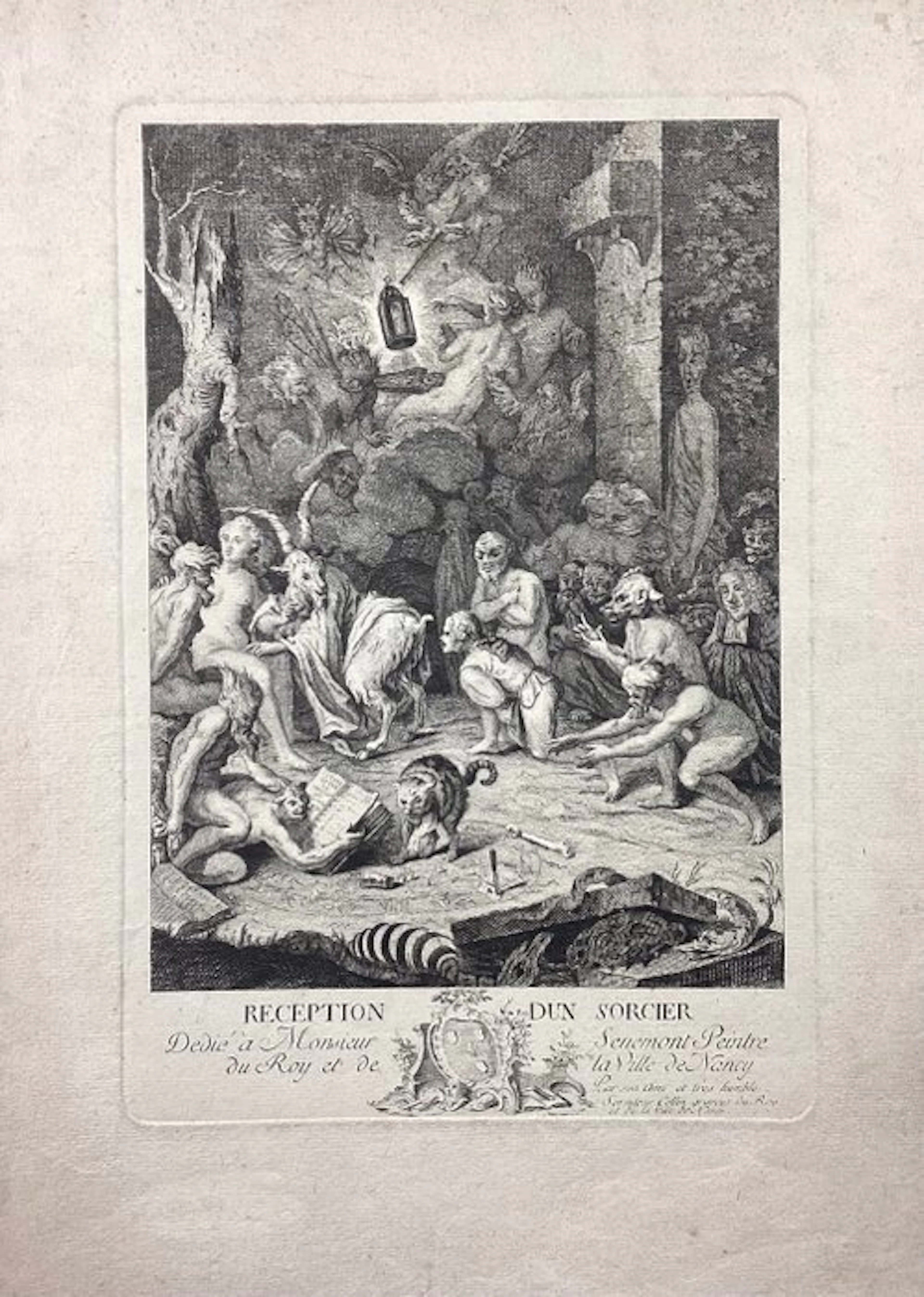 Dominique Collin (1725-1781) - Reception d'un sorcier (Sabba delle streghe)