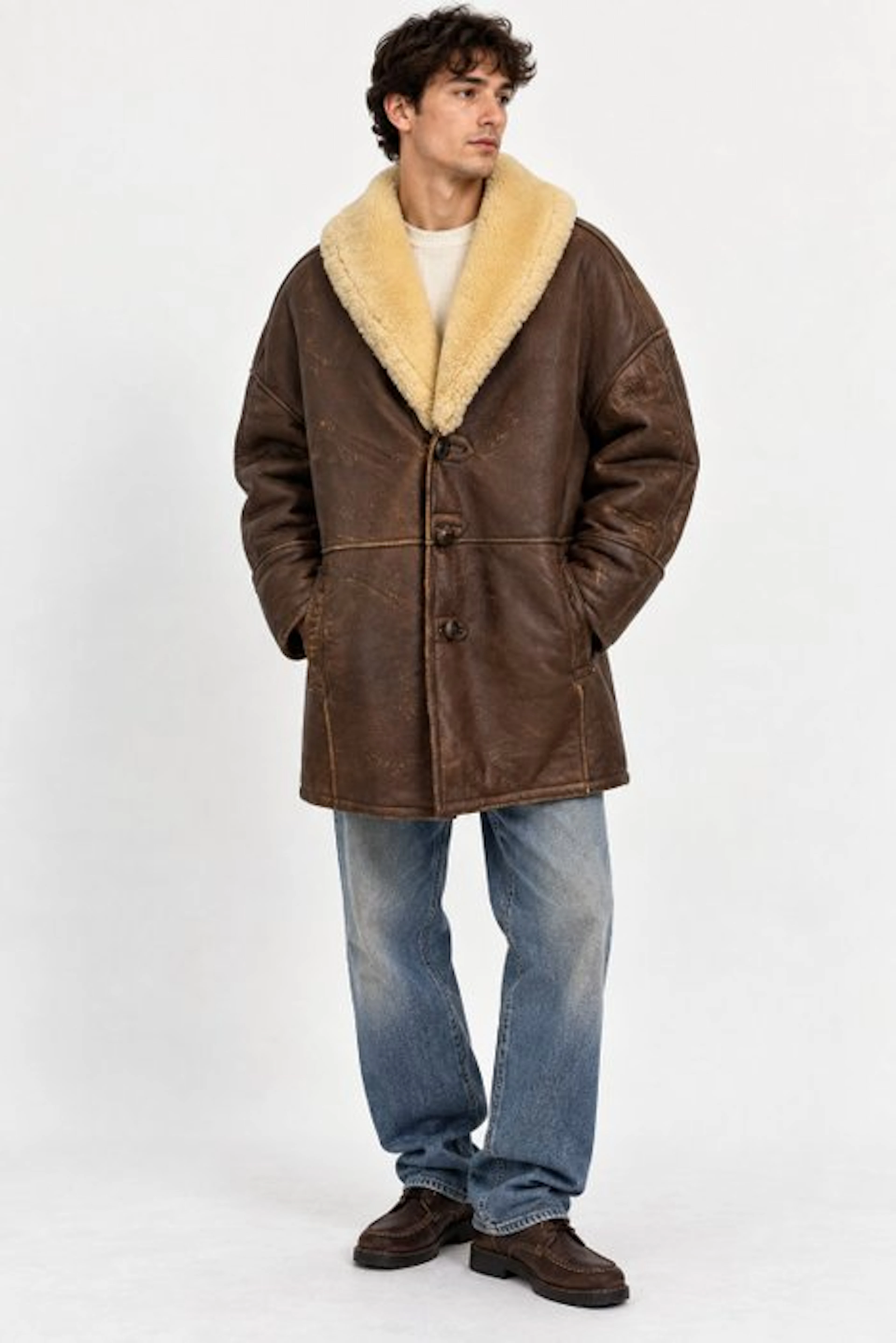 Original Shearling - Cappotto in vera pelle - Jacket - Vintage