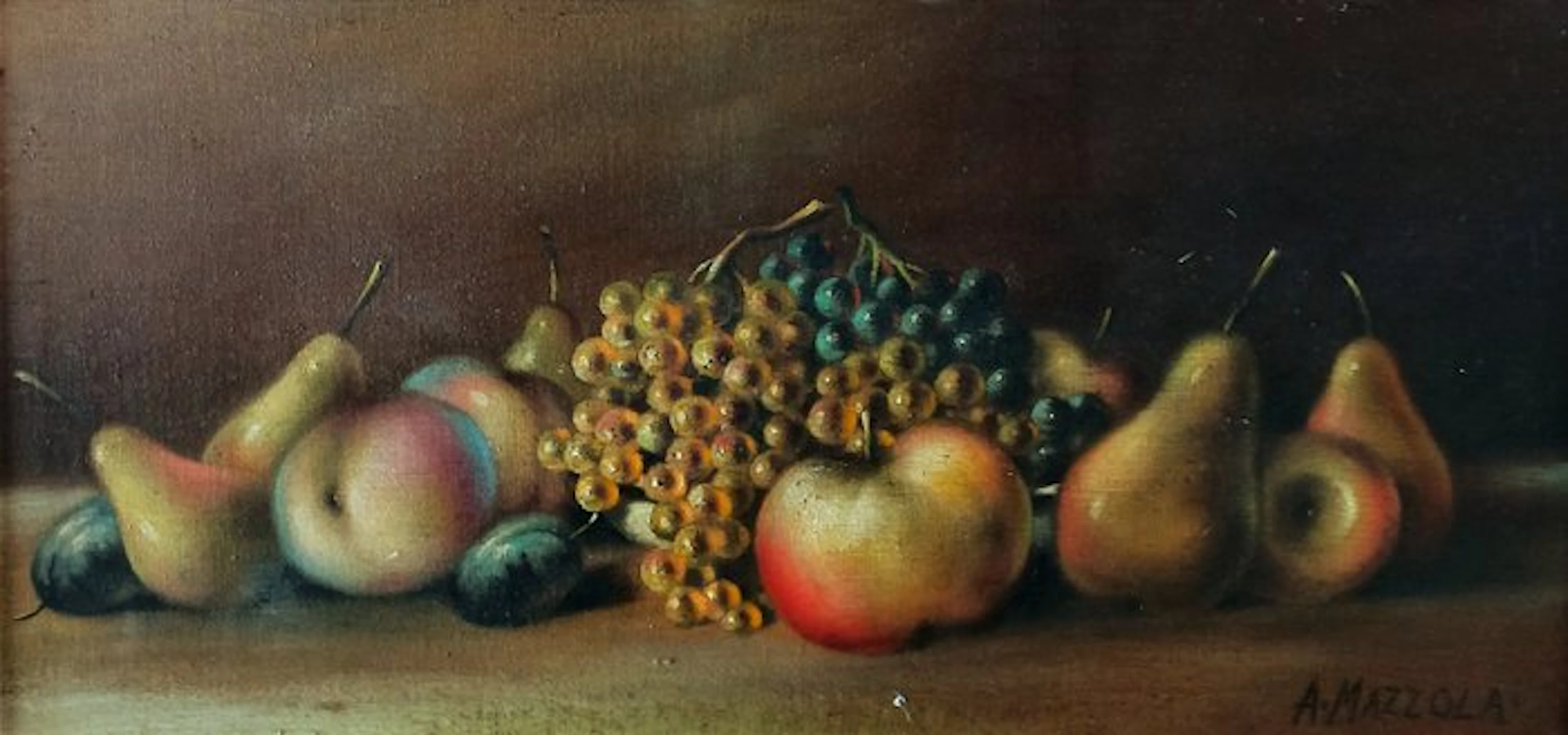 Scuola italiana (XX), Firmato A. Mazzola - Natura morta