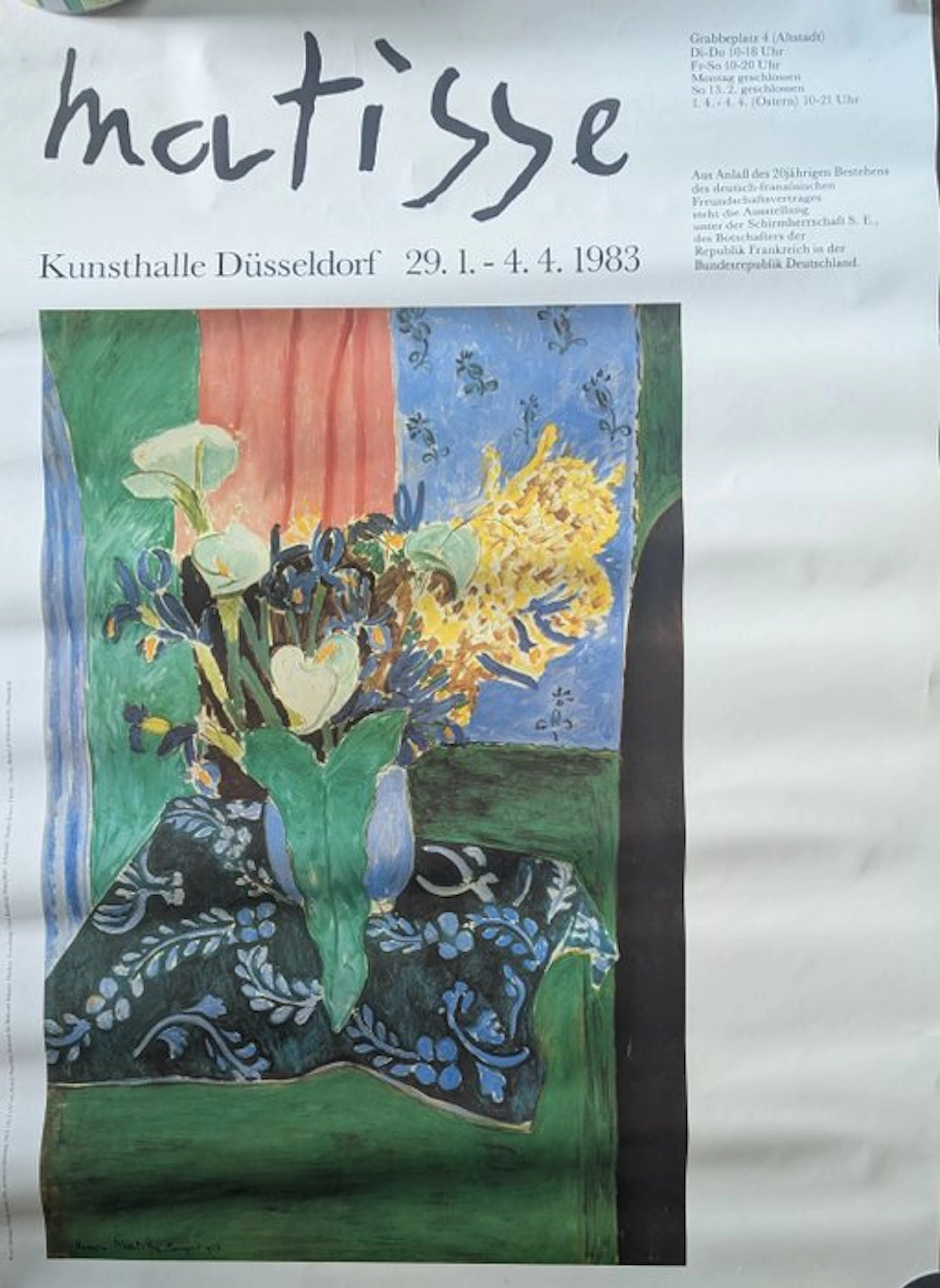Henri Matisse (1869-1954) - Ausstellungsplakat Kunsthalle...