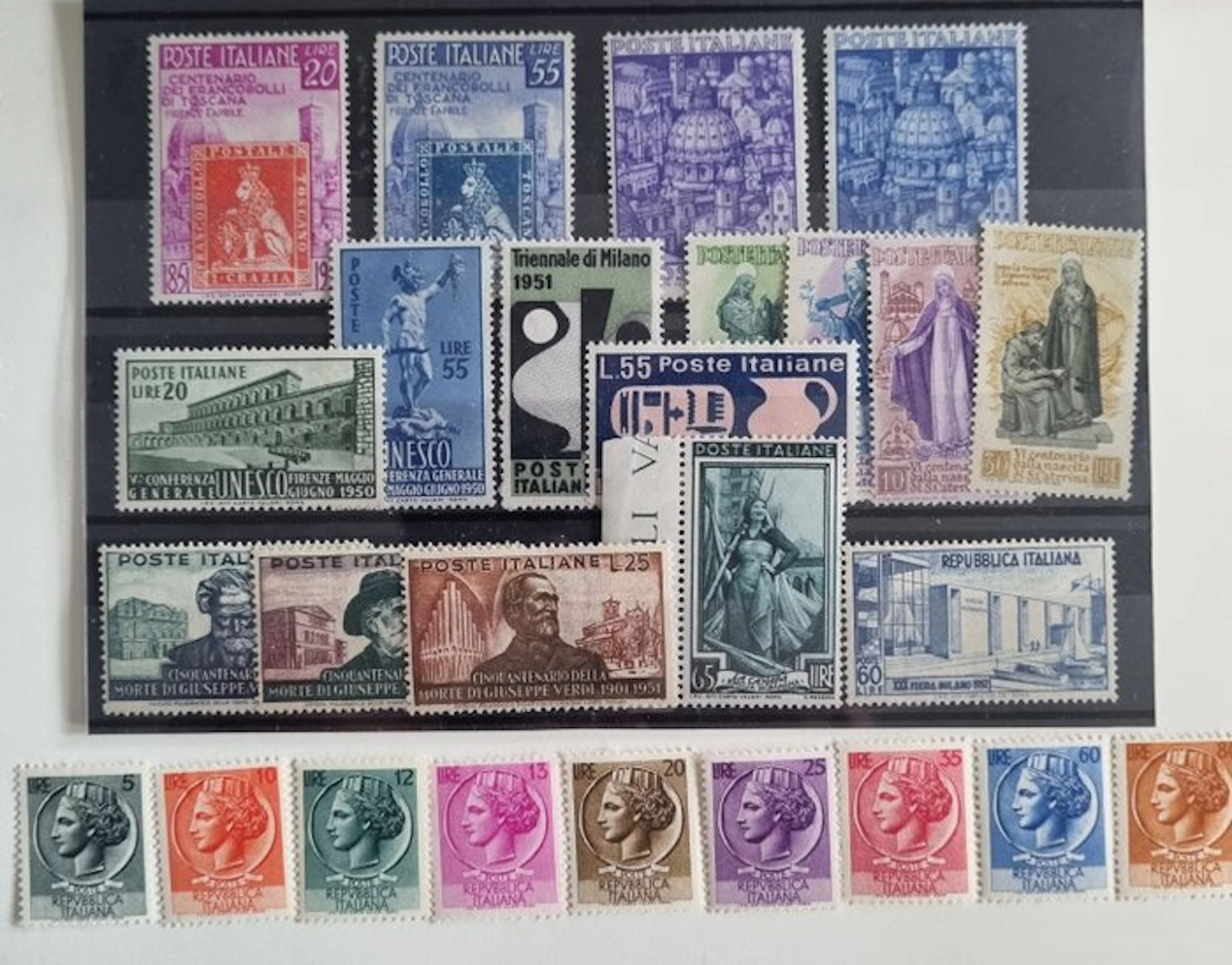 Italian Republic 1948/1961 - Complete series - Sassone 735 euro