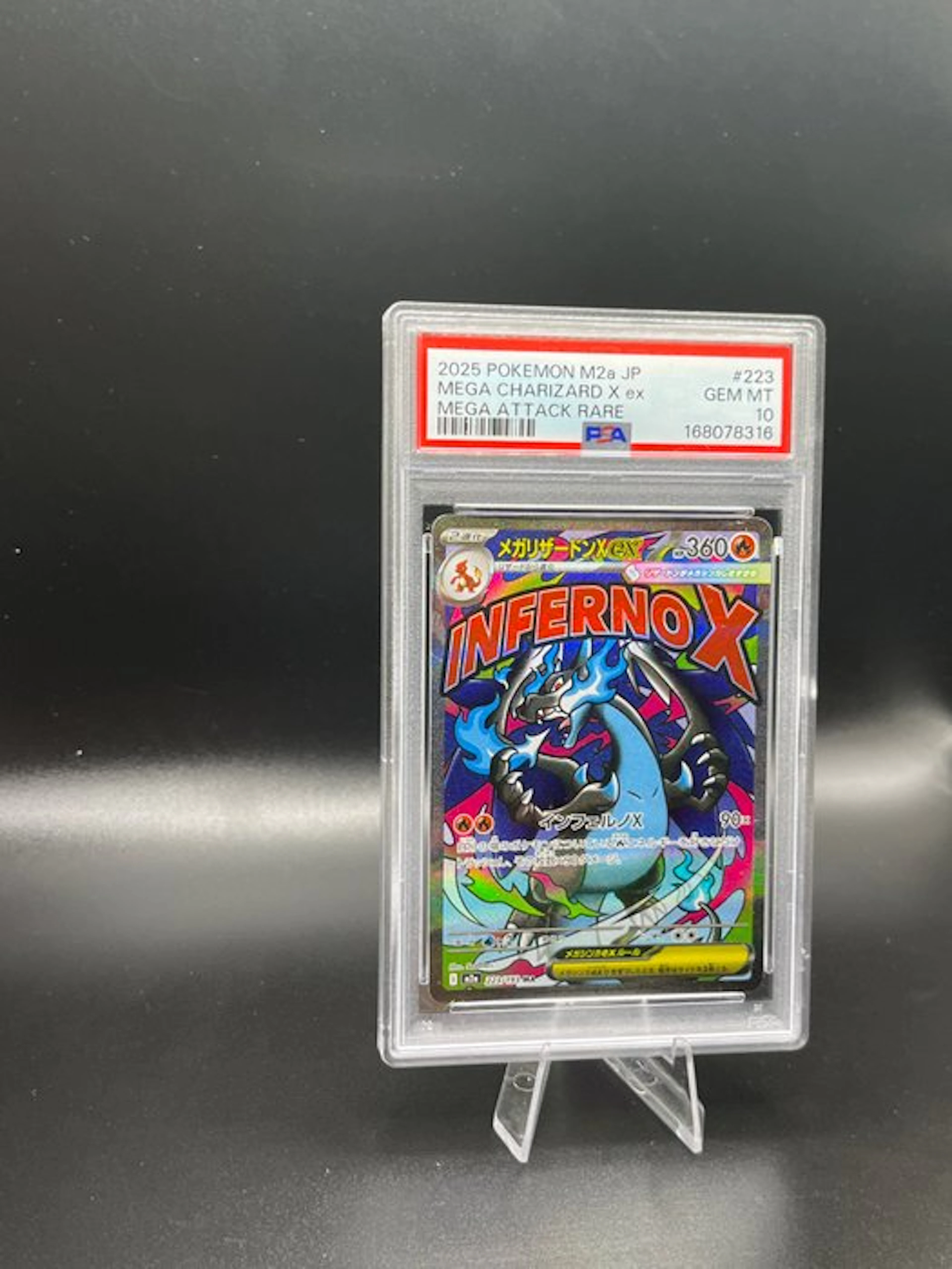 Pokémon - 1 Graded card - Mega Charizard X 223 Full art - PSA 10