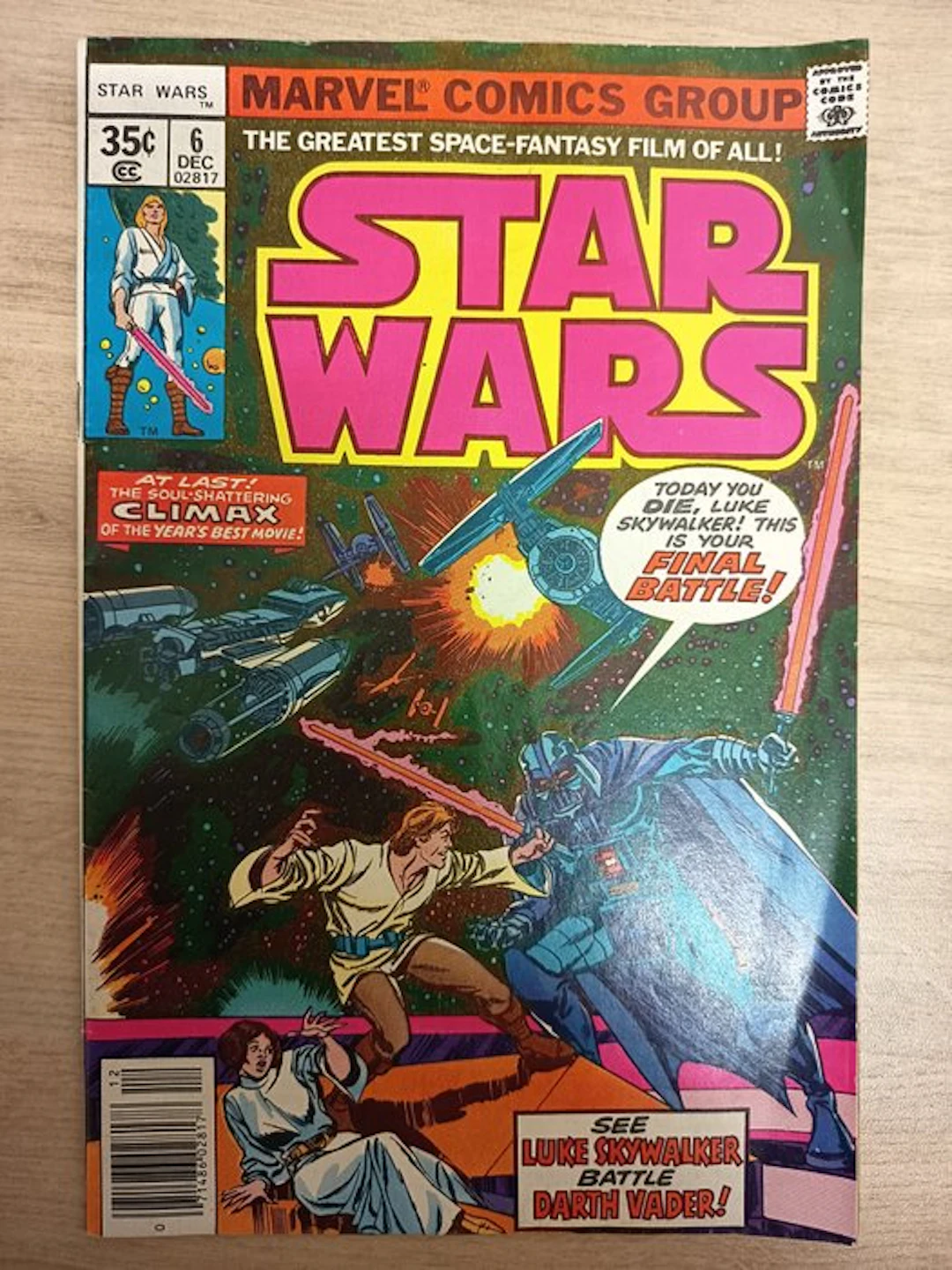 Star Wars #6 - A New Hope - 1 Comic - 1977