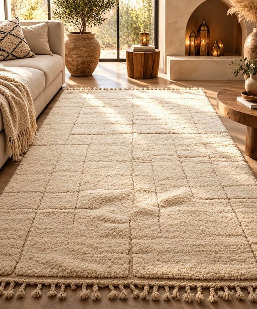 Een Tijdloos Atlas Berber Tapijt – Handgeweven Luxe in...