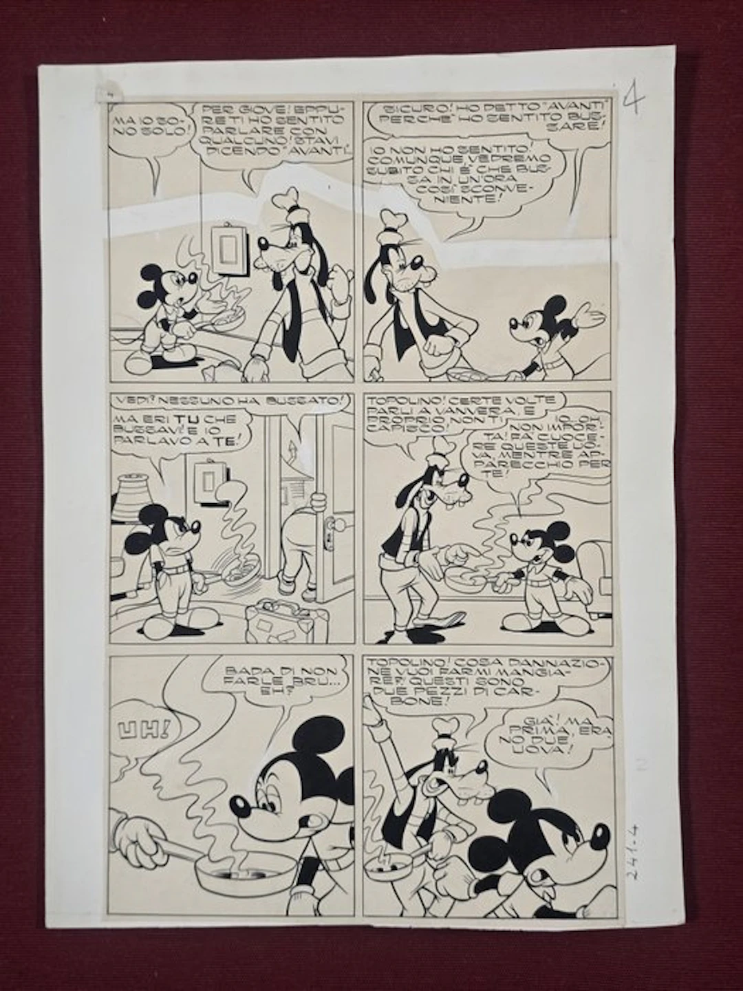 Carpi, Giovan Battista - 1 Original page - Topolino e il...