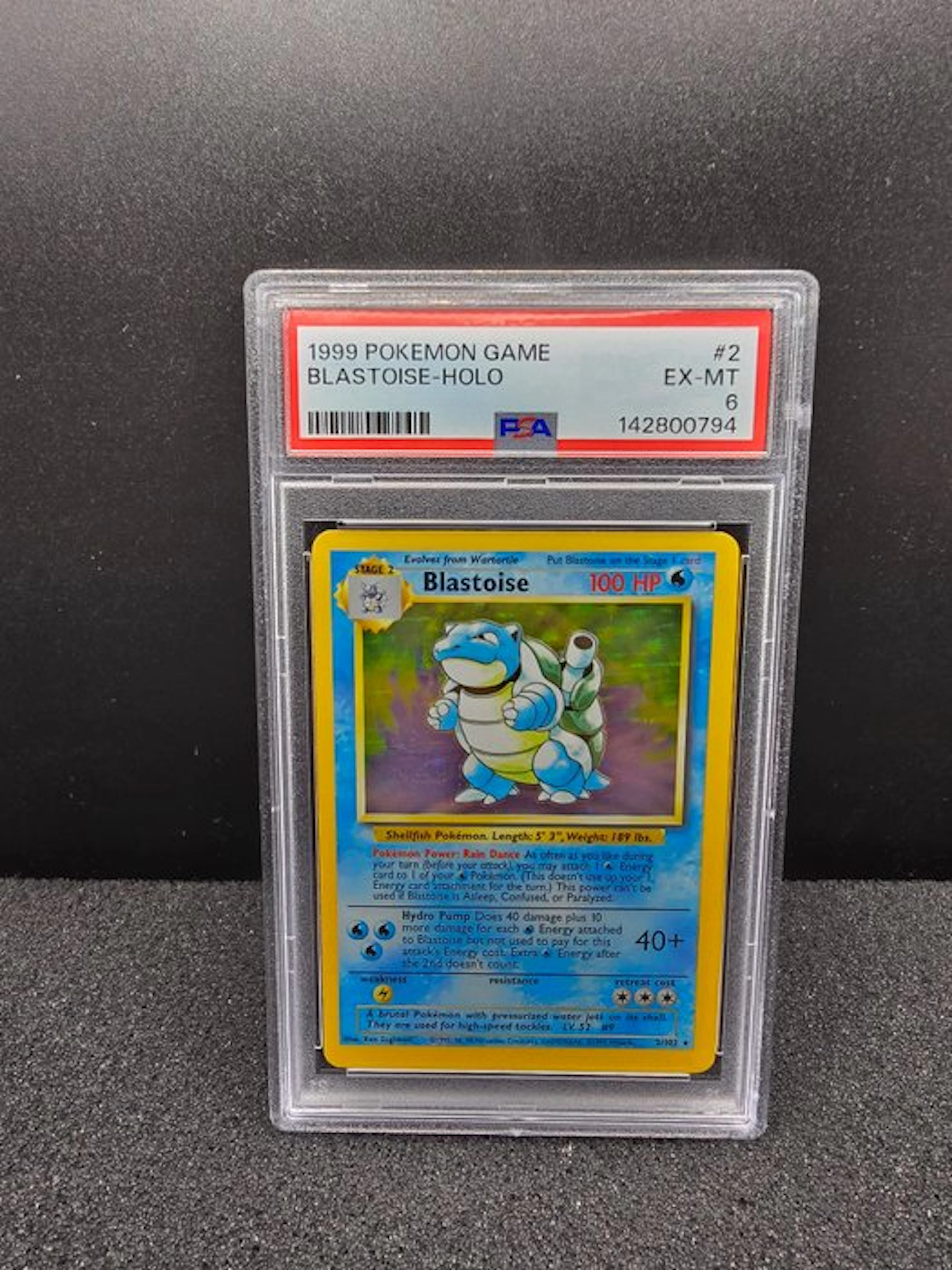Pokémon - 1 Graded card - Blastoise 2 - PSA 6 - WOTC - Base set