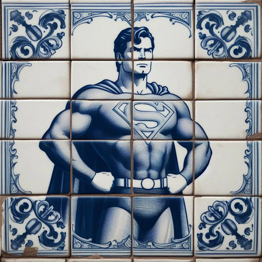 Original Luc Best - Luc Best – Superman from Delft –...