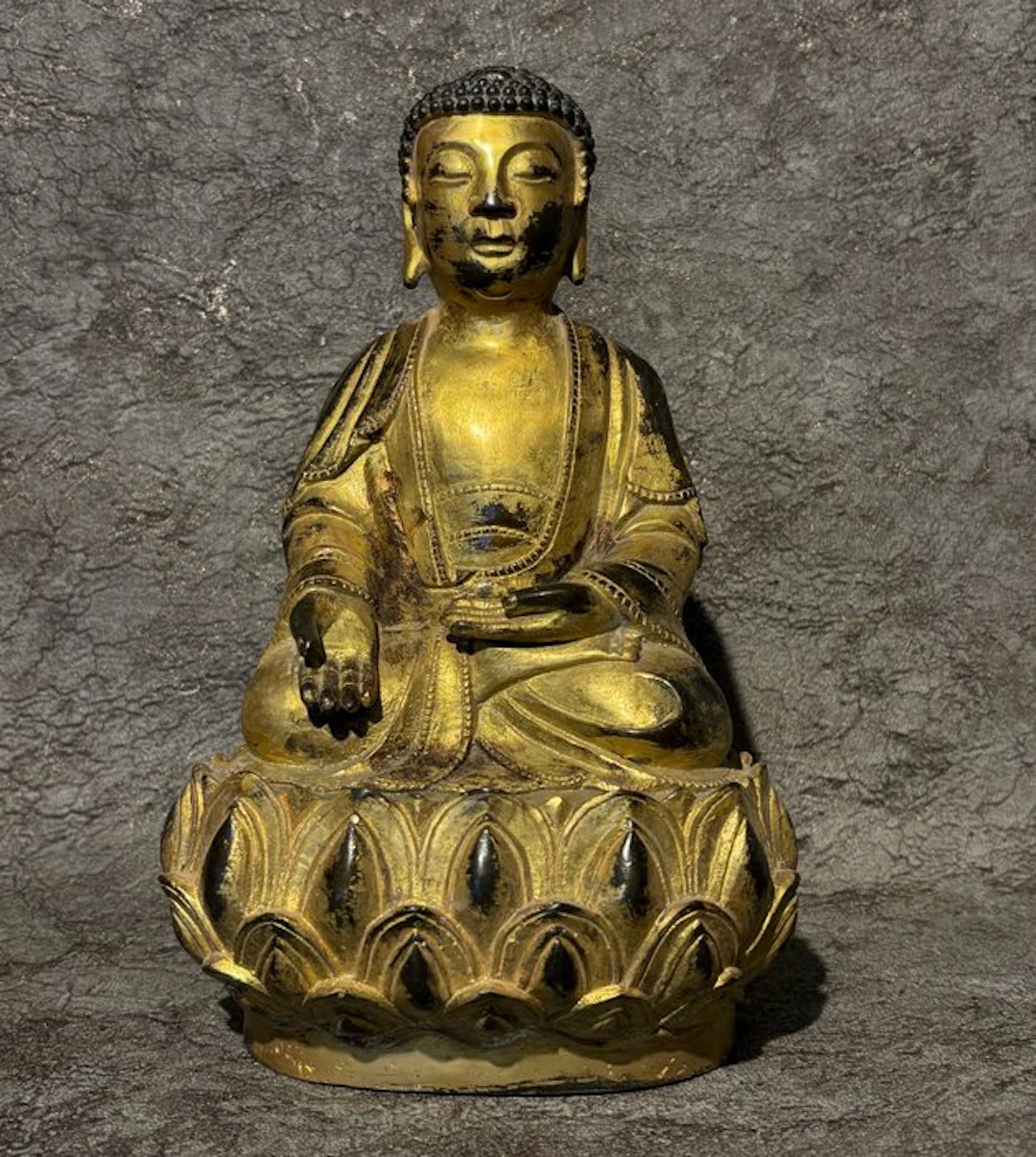 Shakyamuni Boeddha - Gilded bronze - Asia