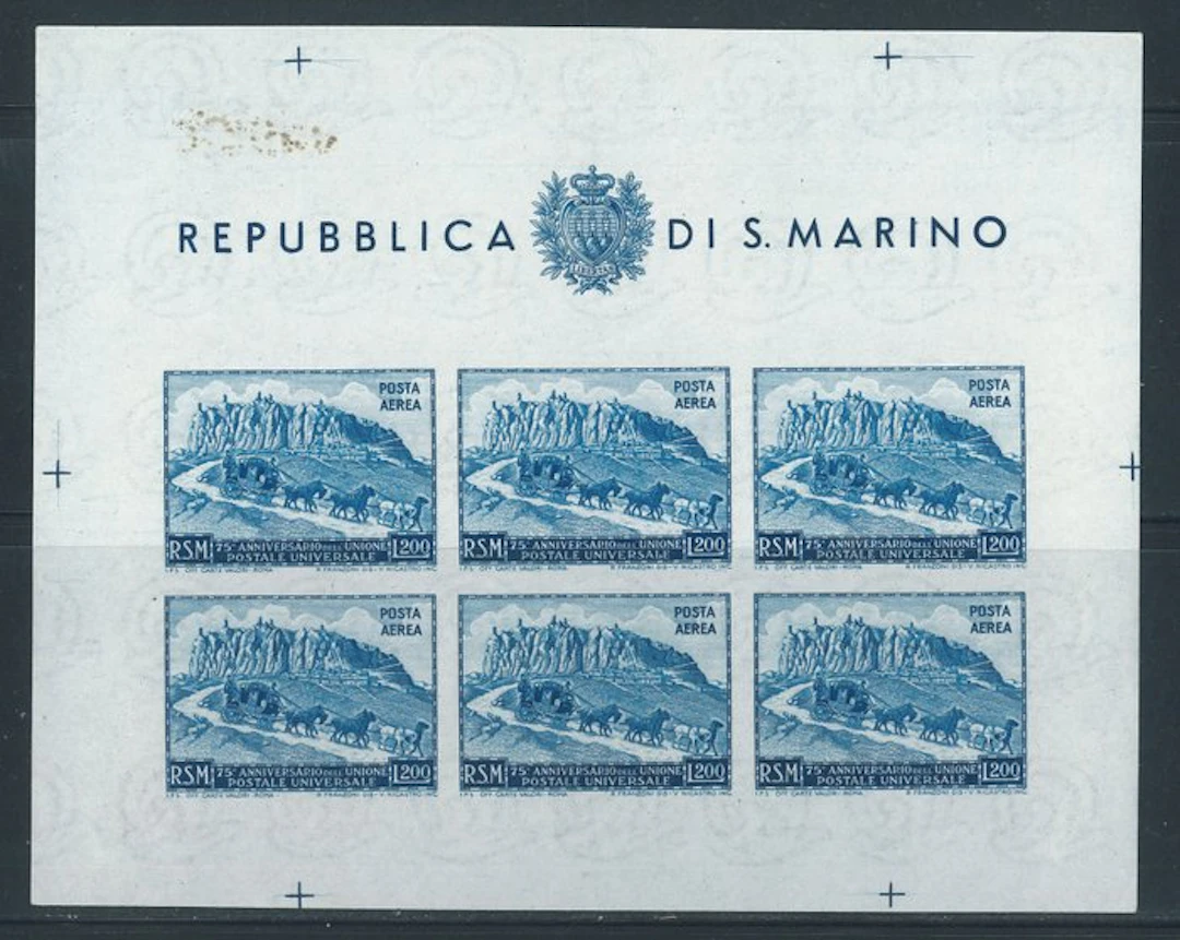 San Marino - U.P.U. imperforate, B.F. No. 11.