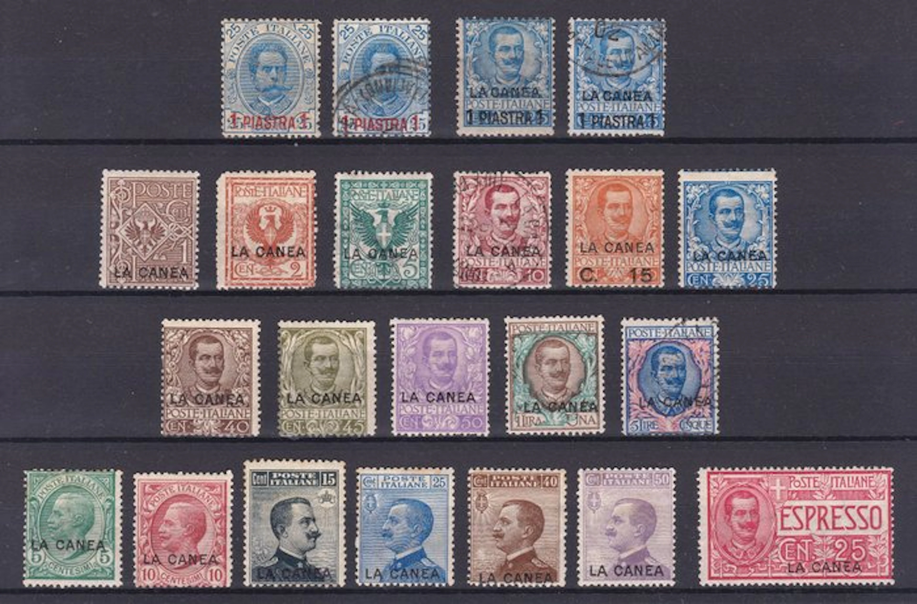 Levant (Italian post offices from 1874 to 1923) 1900/1912...