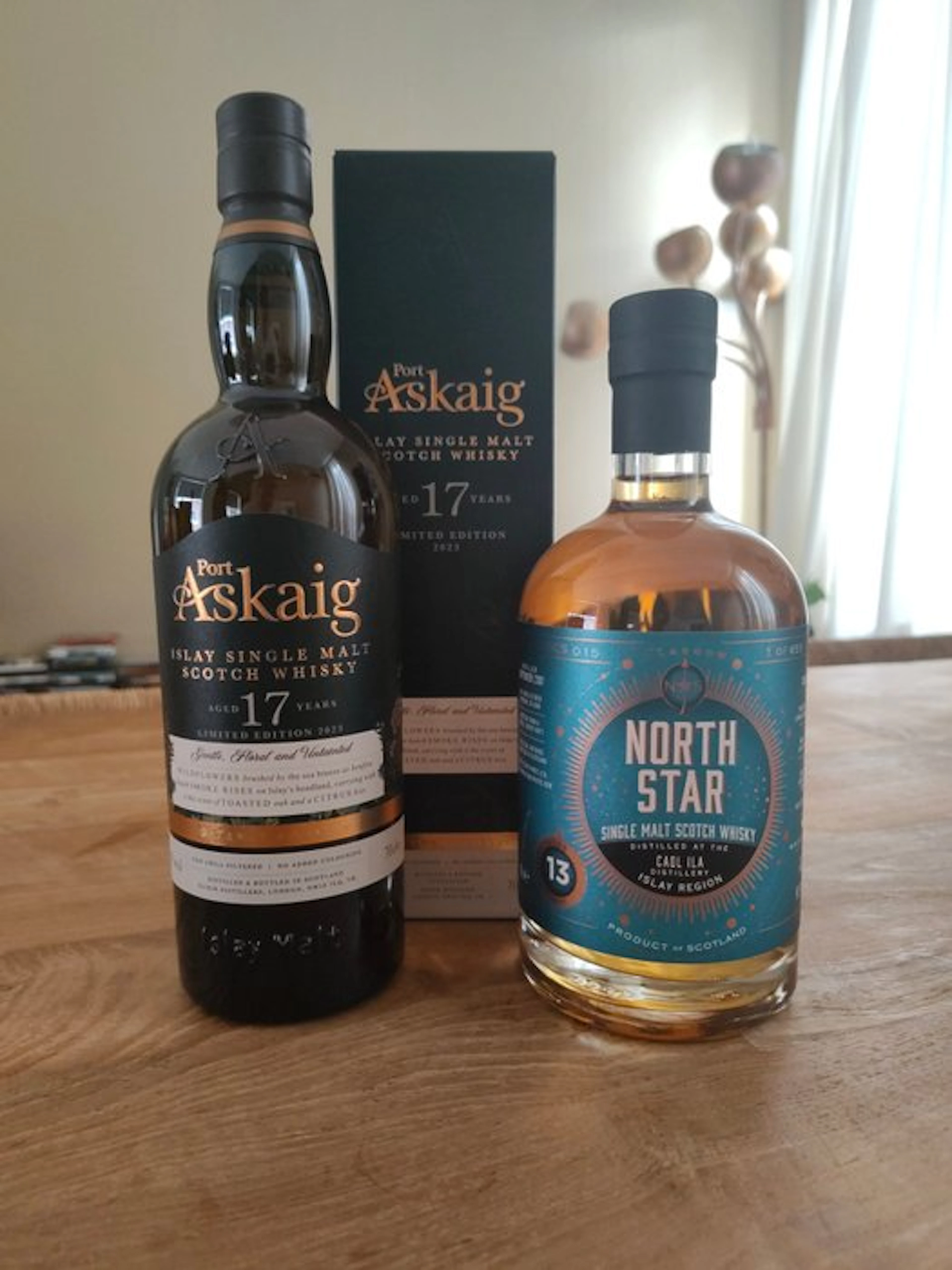 Port Askaig 17yo + Caol Ila 2007 13yo North Star Spirits - 70cl - 2 bottles