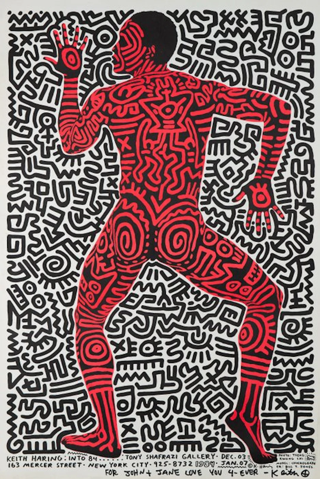 Keith Haring - INTO 84 (Hand signed) - 1980s