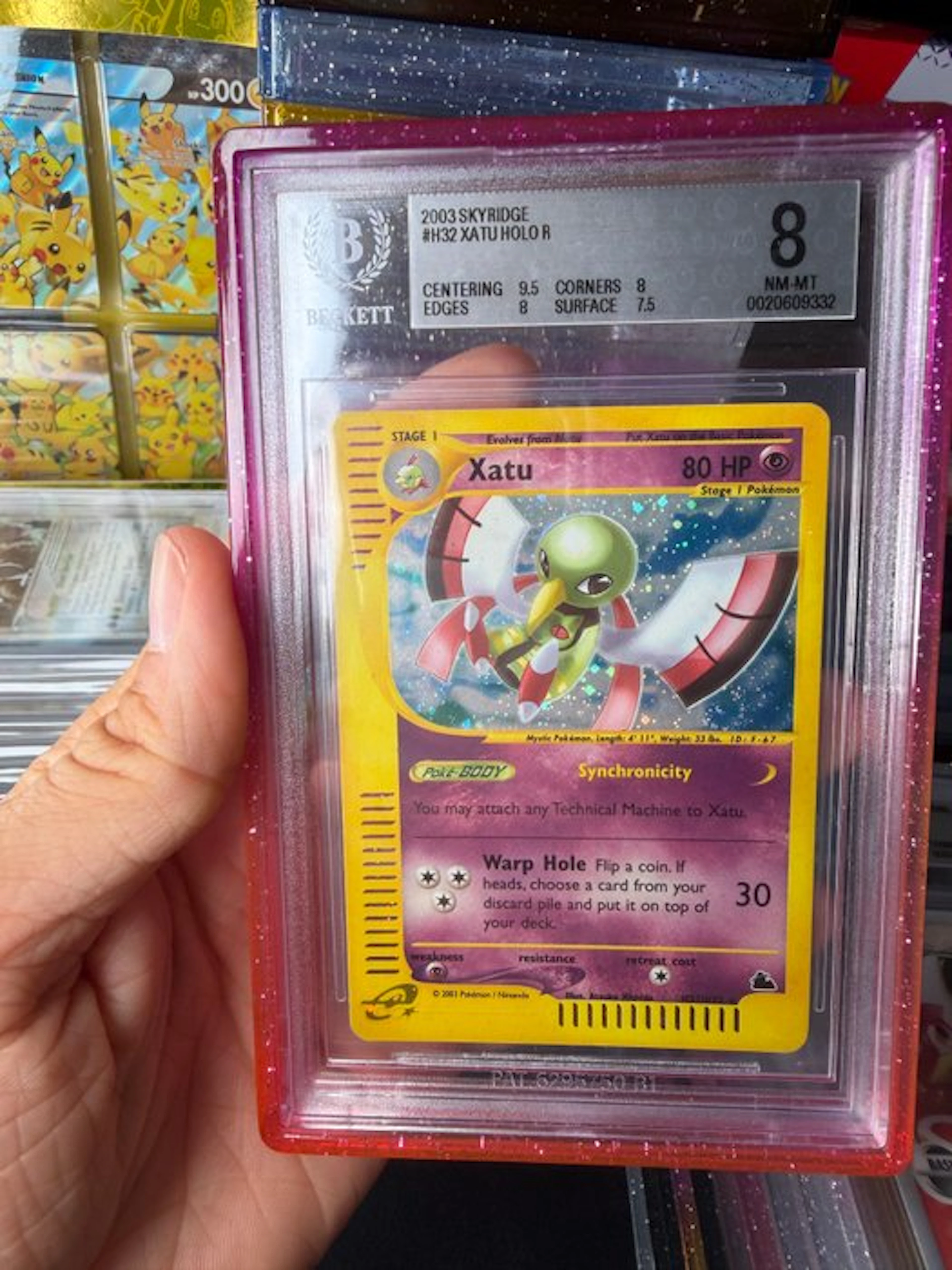 Pokémon - 1 Graded card - Xatu #H32 Foil - Beckett 8 - WOTC - Skyridge