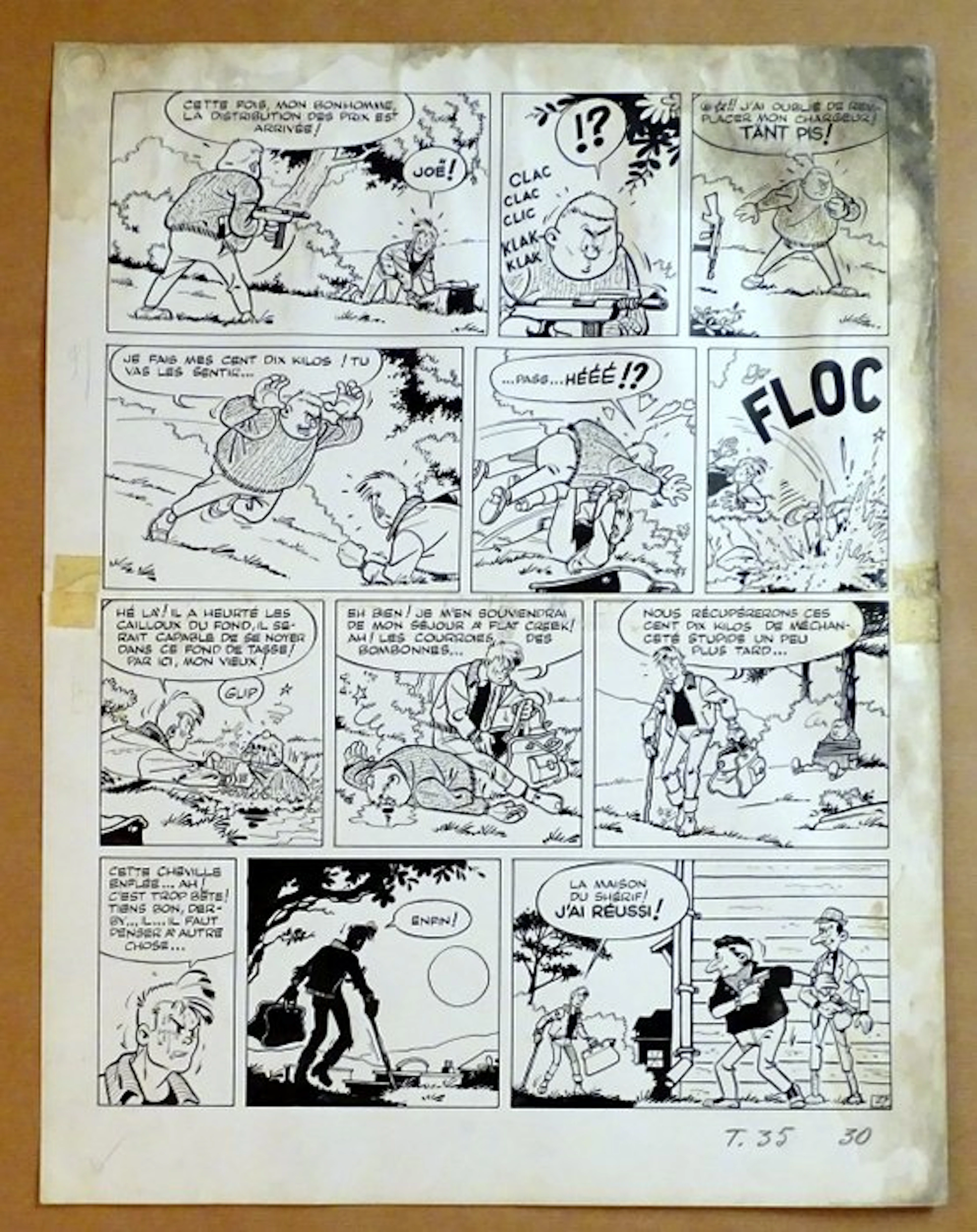 Greg - 1 Original page - Rock Derby - Défi de l'invisible planche 27
