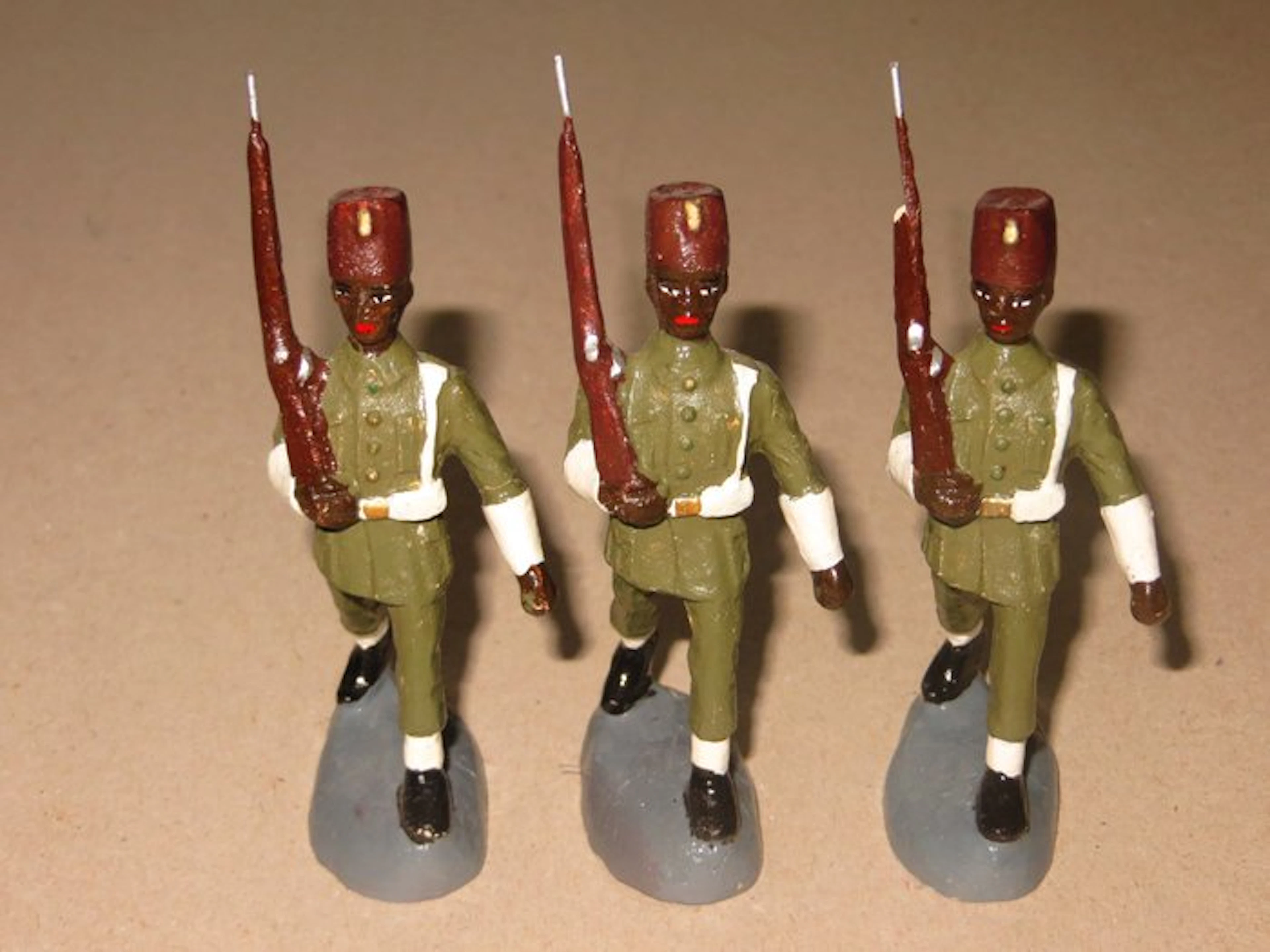 Durso - Figure - Durso x 3 aficain congo 7 cm très rare...