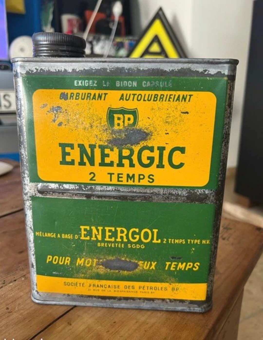 Oil Can - BP - ENERGIC ENERGOL - 1960