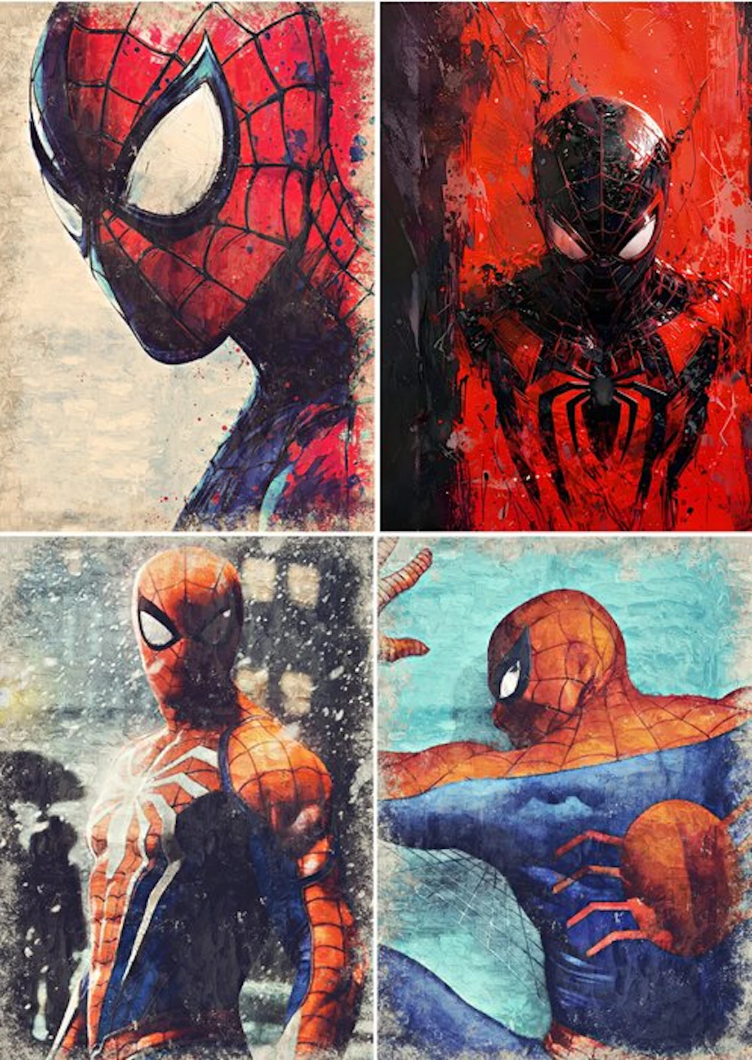Boriani - 3 x Spiderman, Oil series, limited edition 23/25
