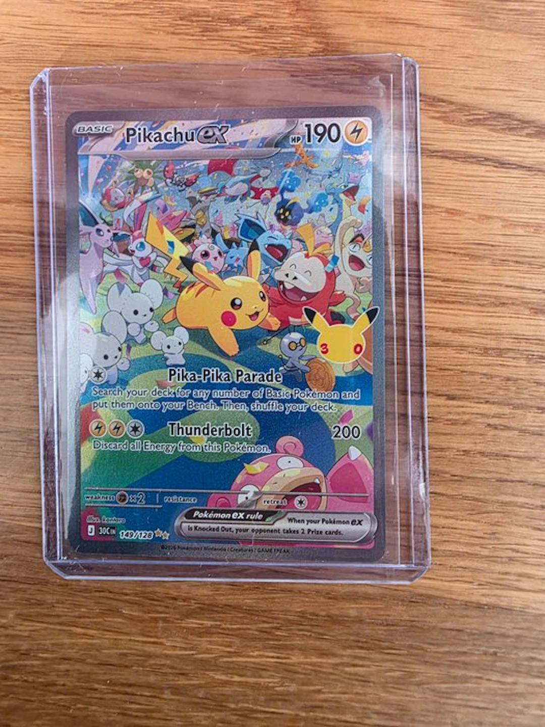 Pokémon - 1 Card - Pikachu 149/128 Full art, Foil, Secret rare - XY