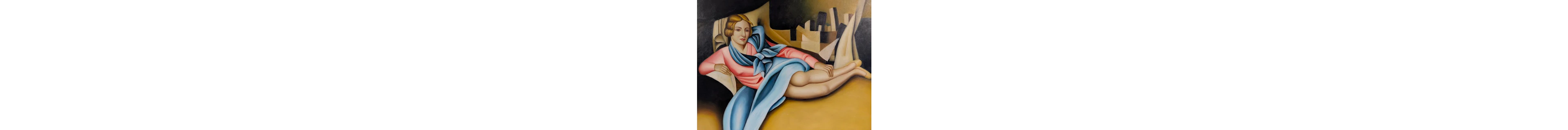 A. Vitaliano (XX-XXI) - Ritratto femminile reclinato, da Tamara de Lempicka