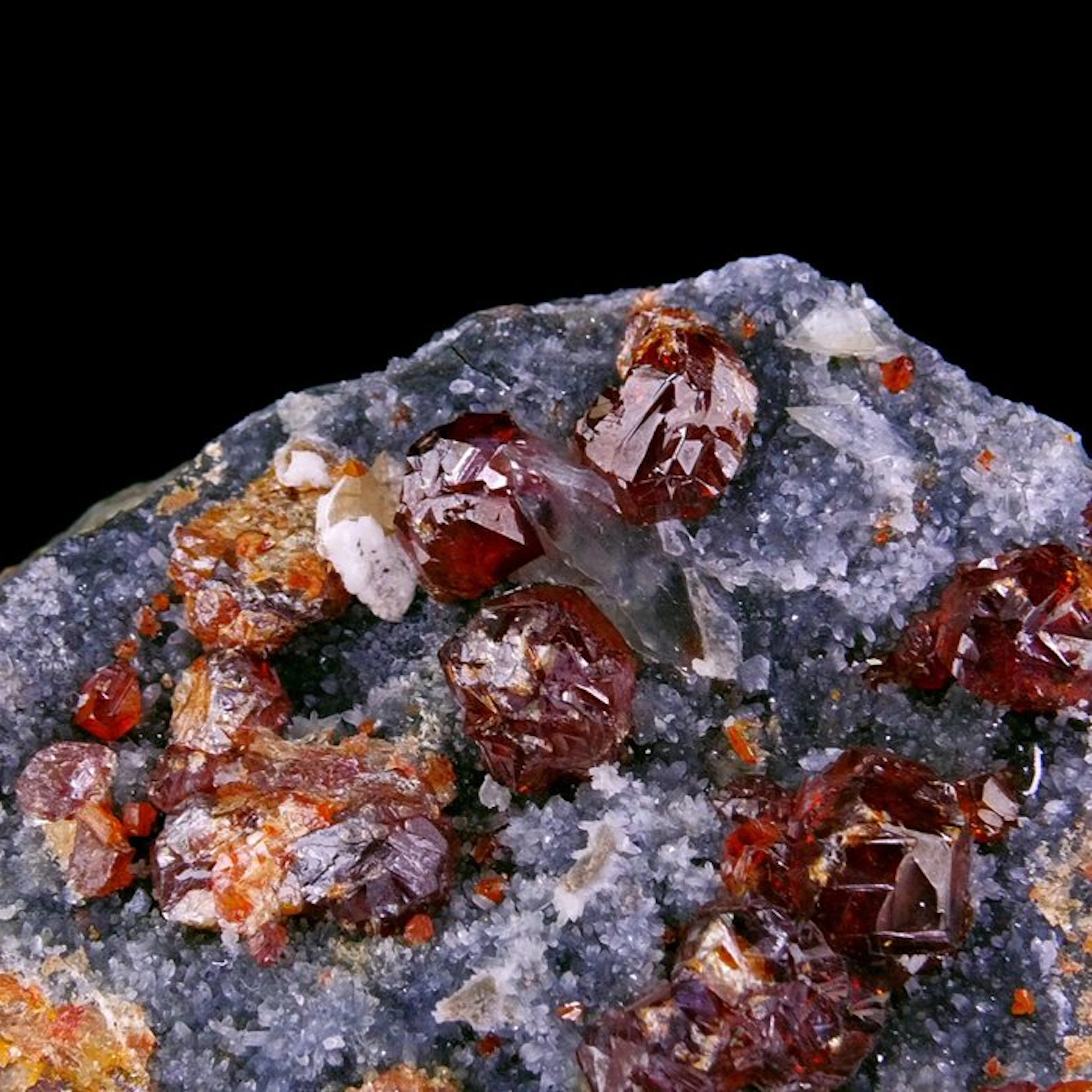 Sphalerite on Quartz - Huxu Au deposit