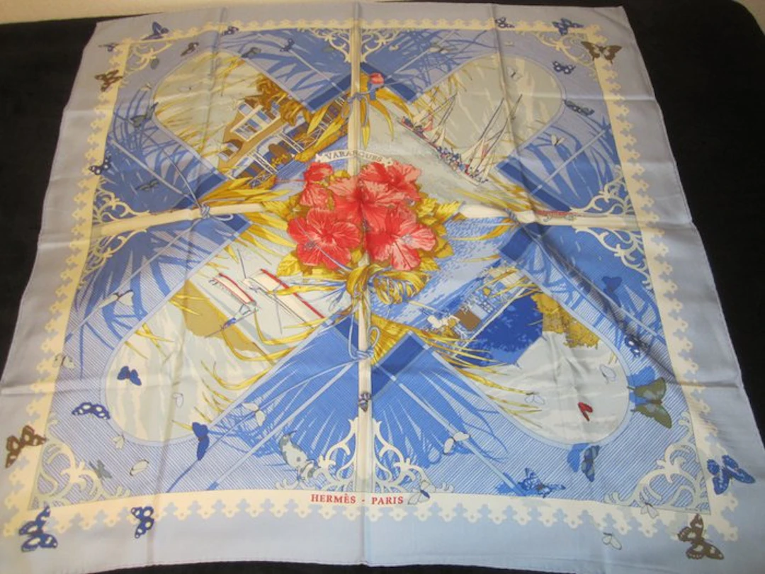 Hermès - VARANGUES DE DIMITRI RYBALTCHENKO DE 2001 RECHERCHE - Foulard