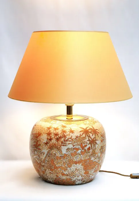 Lamp - Porcelain, Brass, hand-painted - made in Germany
