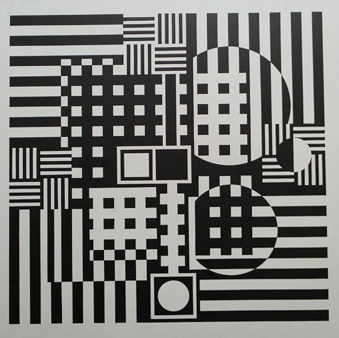 Victor Vasarely (1906-1997) - Jerusa, 1957- tirage de collection rare et épuisé