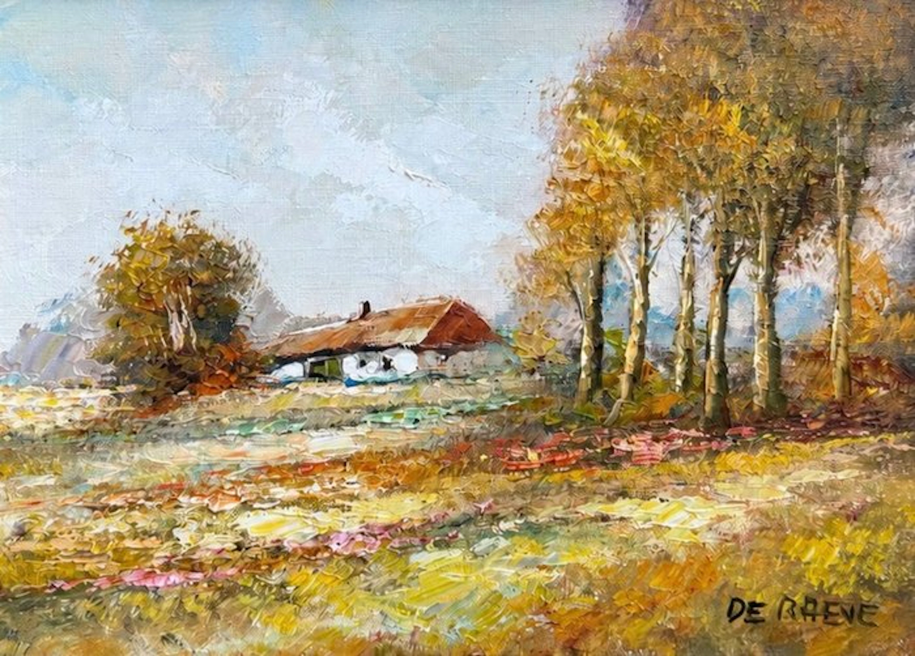 Jan de Raeve (XX - Ländliche Herbstlandschaft